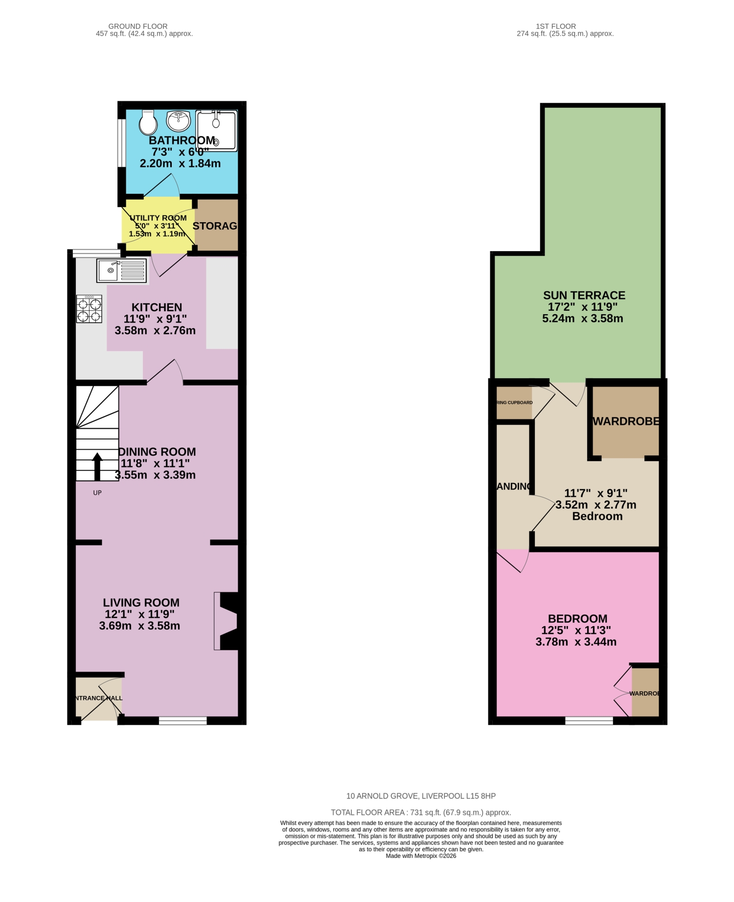 10, Arnold Grove, Liverpool floorplan