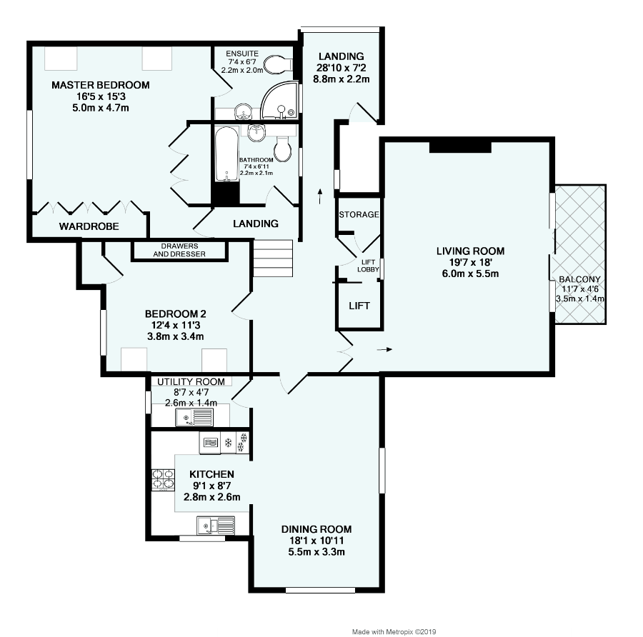 Ashley House, Raddenstile Lane, Exmouth, Devon EX8, 2 bedroom