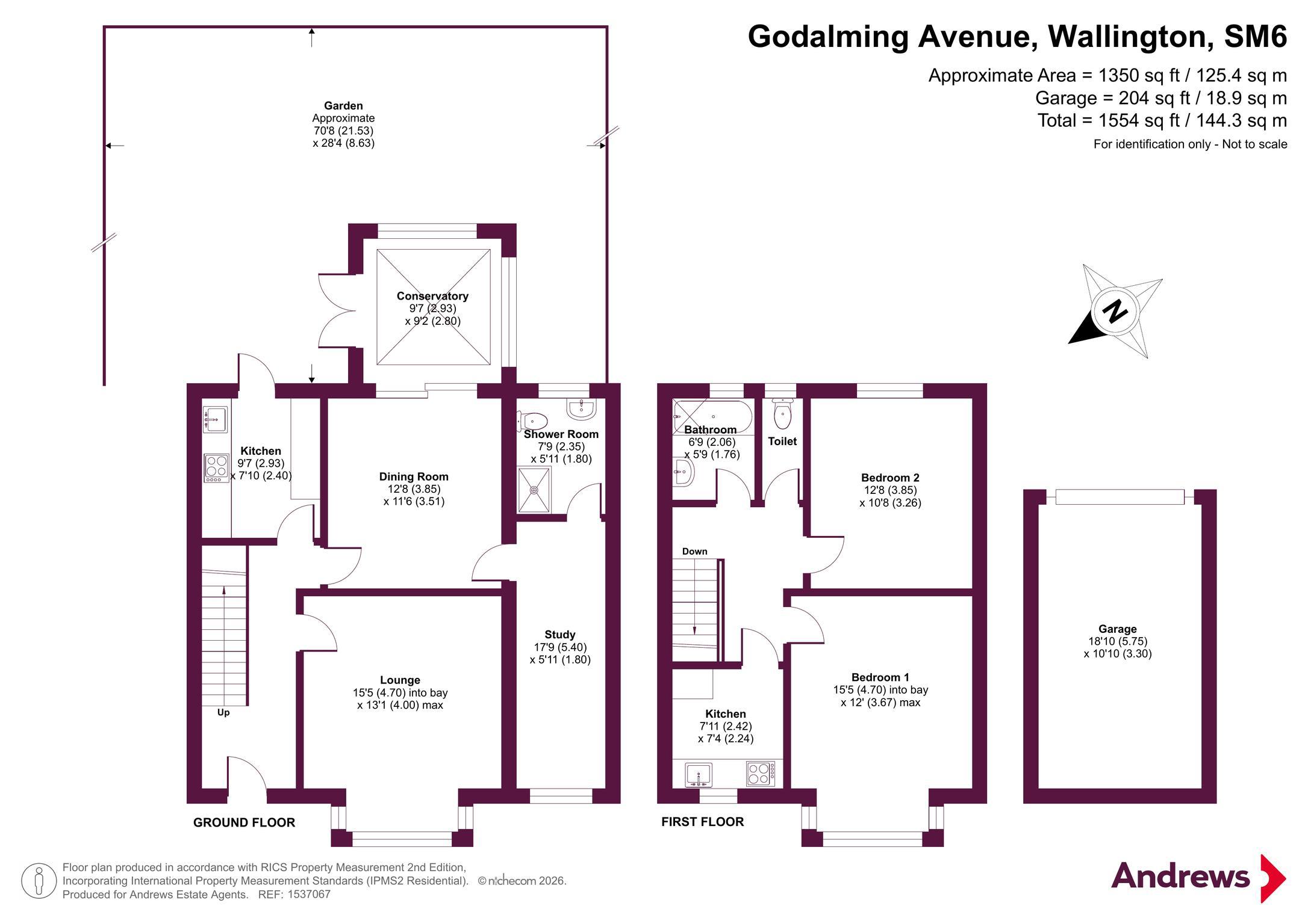 Godalming Avenue, Wallington floorplan