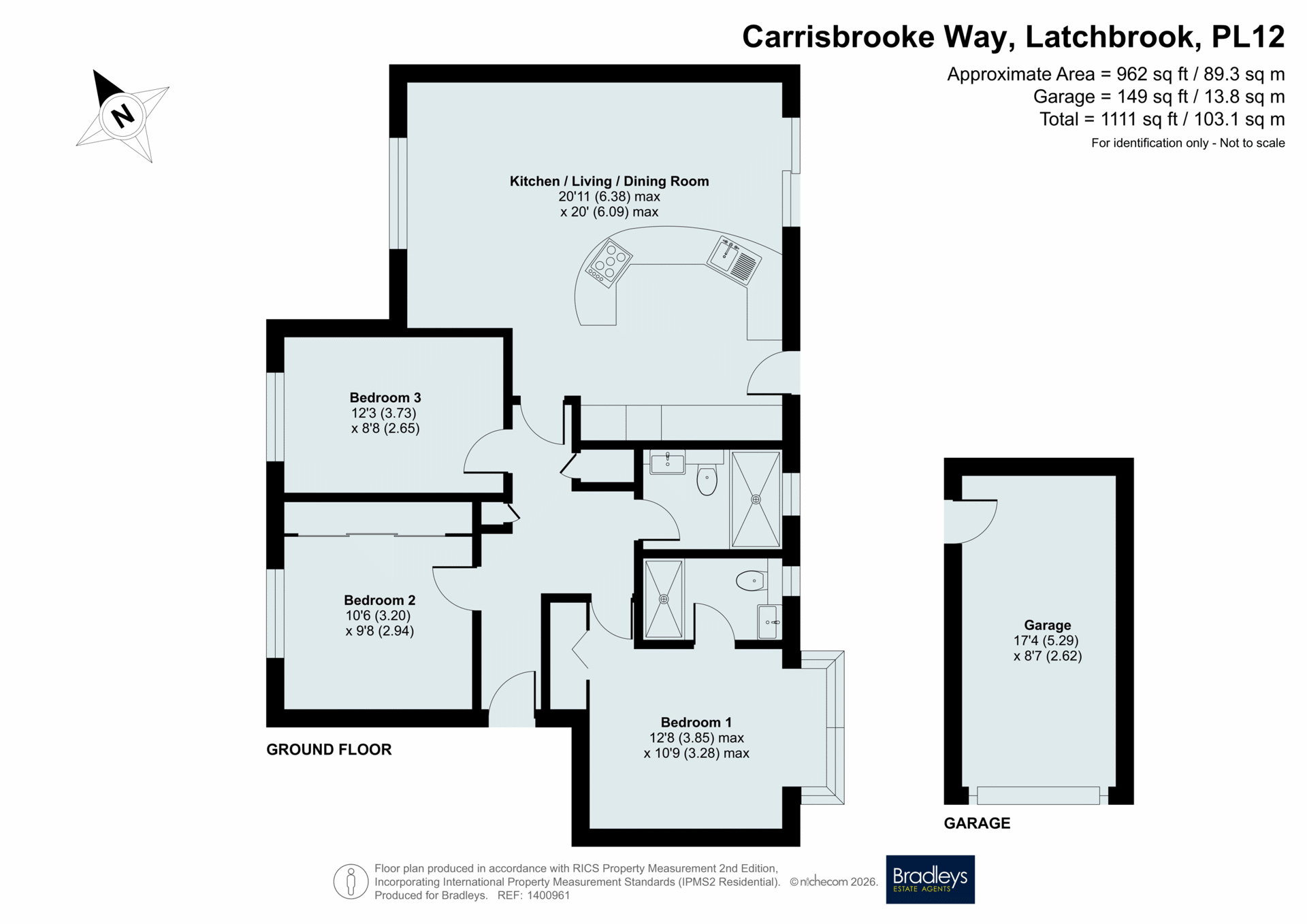 44, Carrisbrooke Way, Saltash floorplan