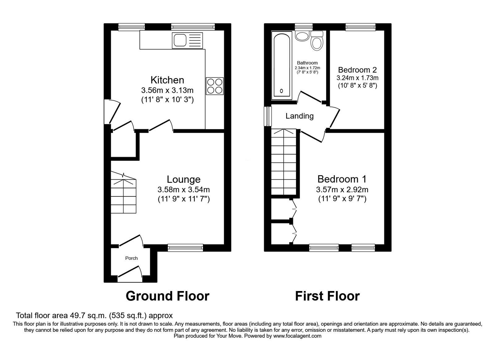 14, Egelwin Close, Staffordshire floorplan