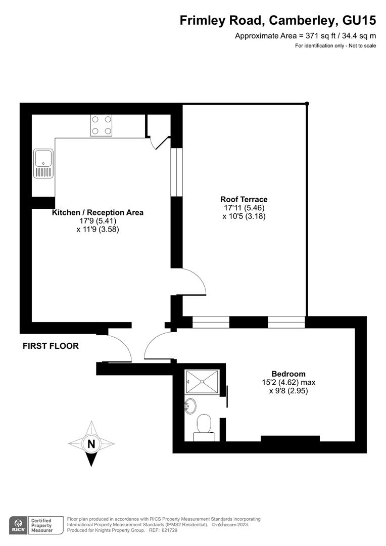 3 Walker House, 62 Frimley Road, Camberley floorplan