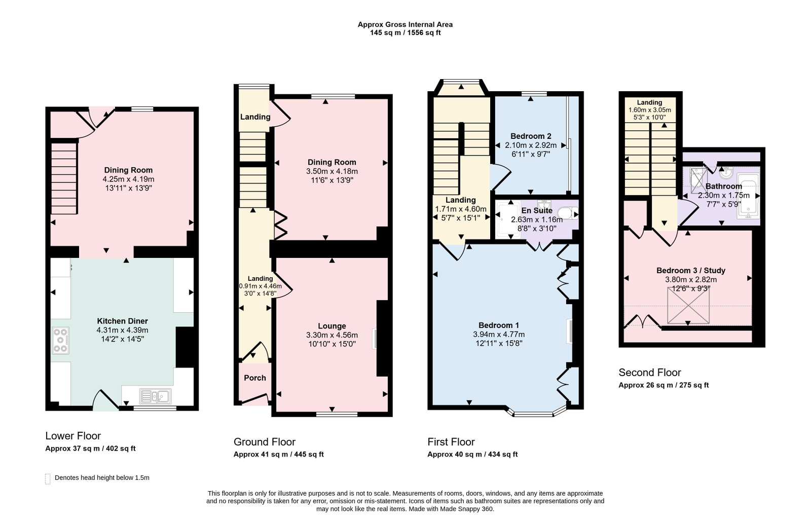 20, Rose Hill, Workington floorplan