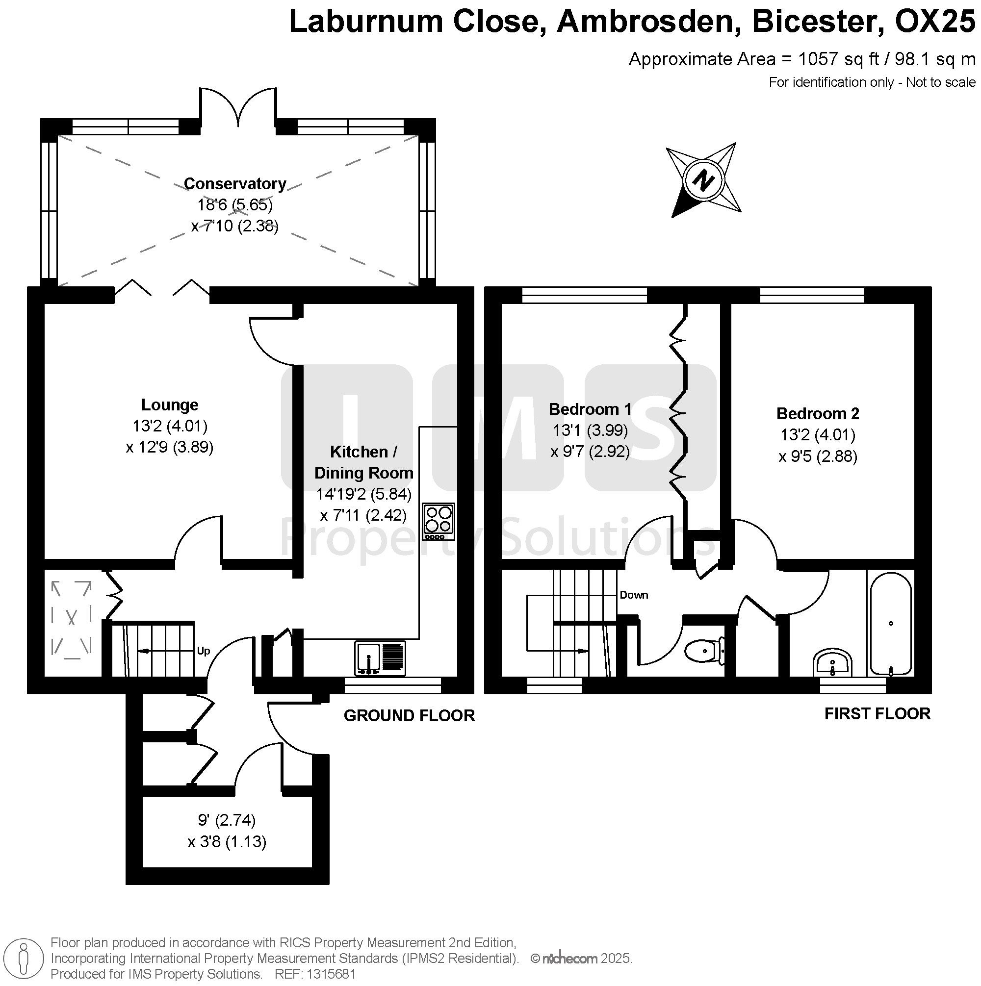 12 Laburnum Close, Bicester floorplan