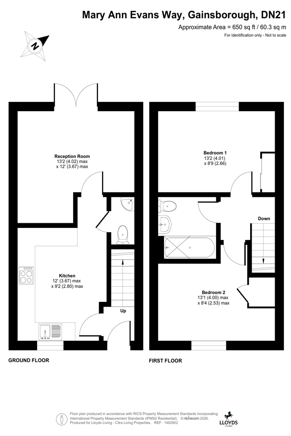 10, Mary Ann Evans Way, Gainsborough floorplan