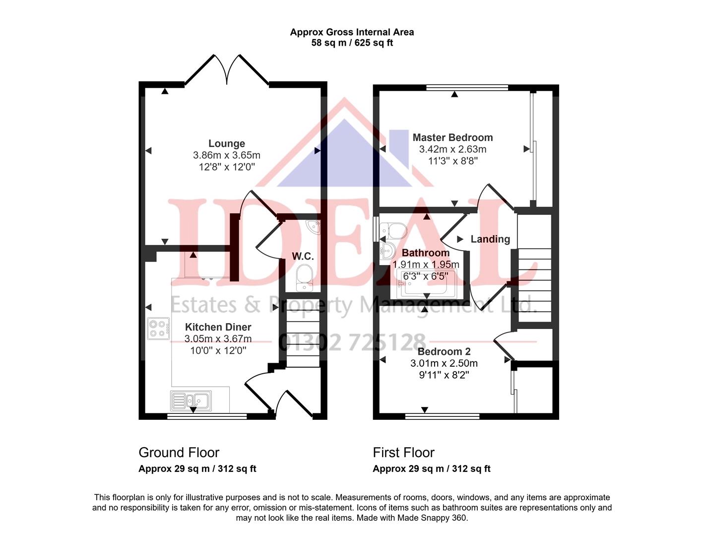 1, Blackbird Grove, Woodlands, Doncaster floorplan