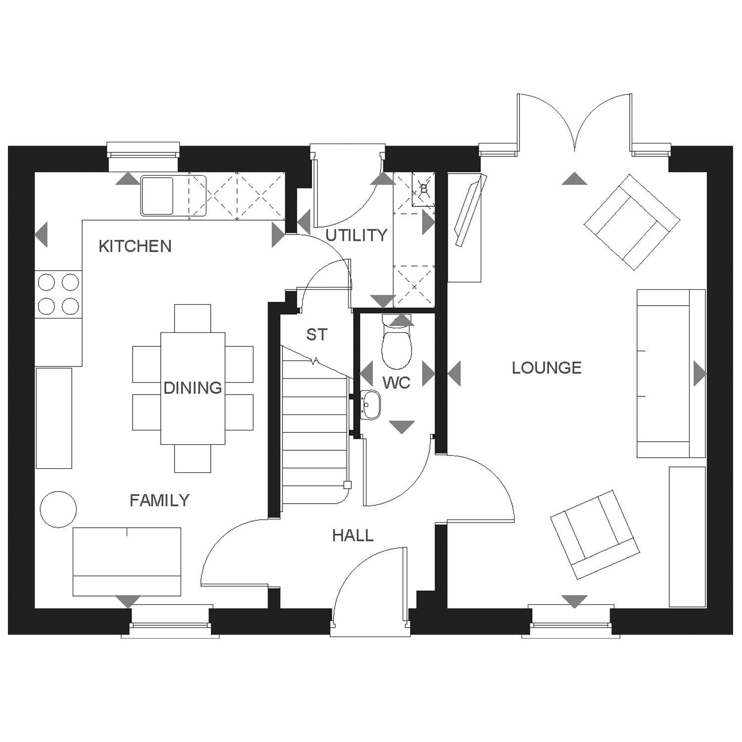 "Hadley" at Dixon Drive, Chelford, Macclesfield SK11, 3 bedroom end terrace house for sale