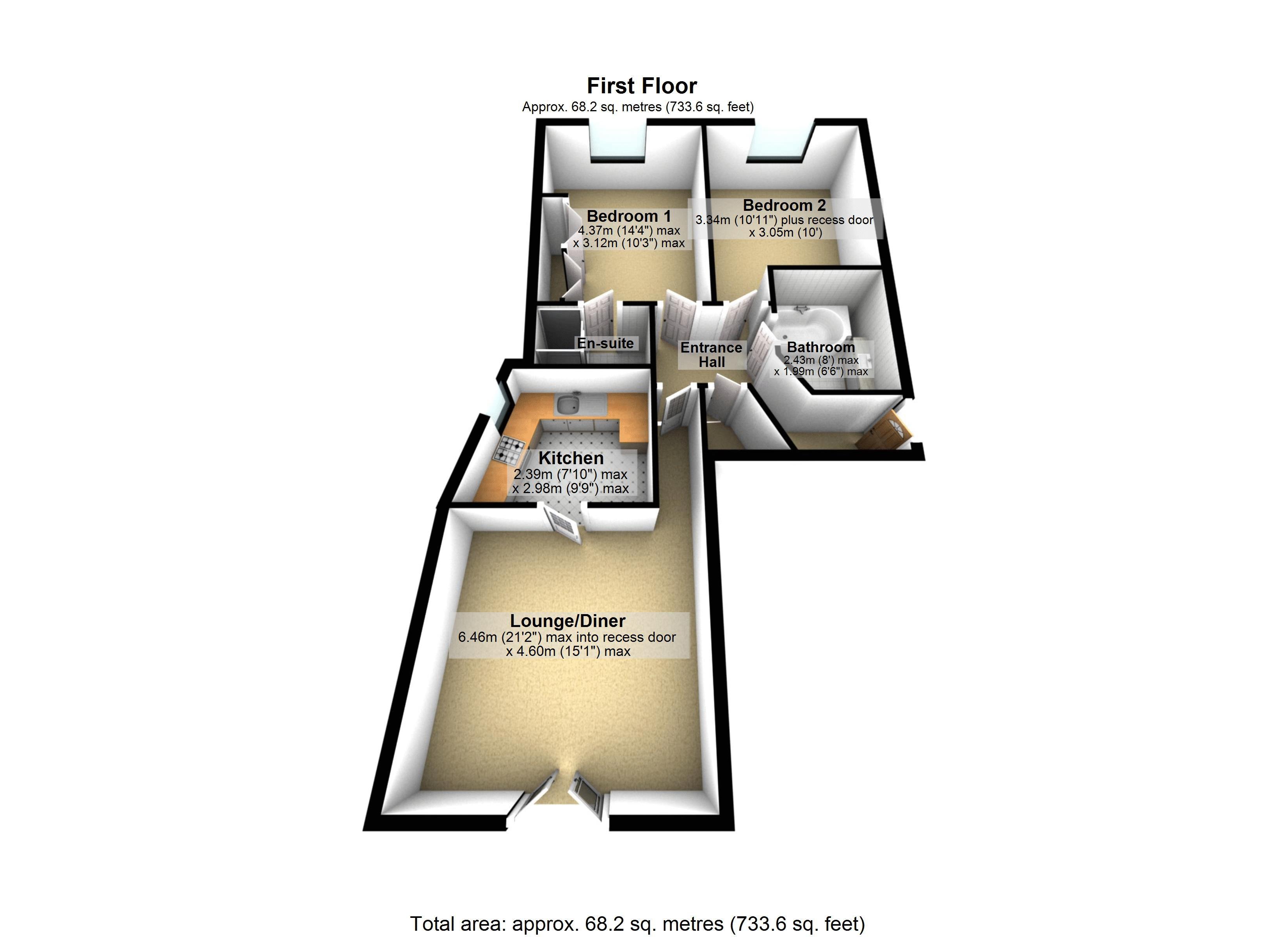 84 Crown Quay, Prebend Street, Bedford floorplan