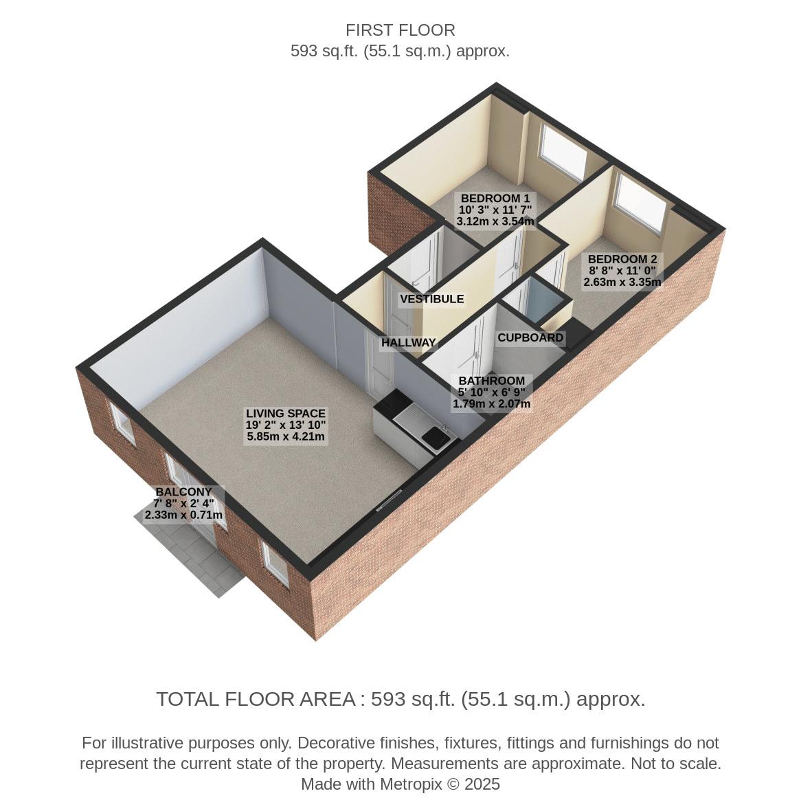 38 Powhay Mills, Tudor Street, Exeter floorplan