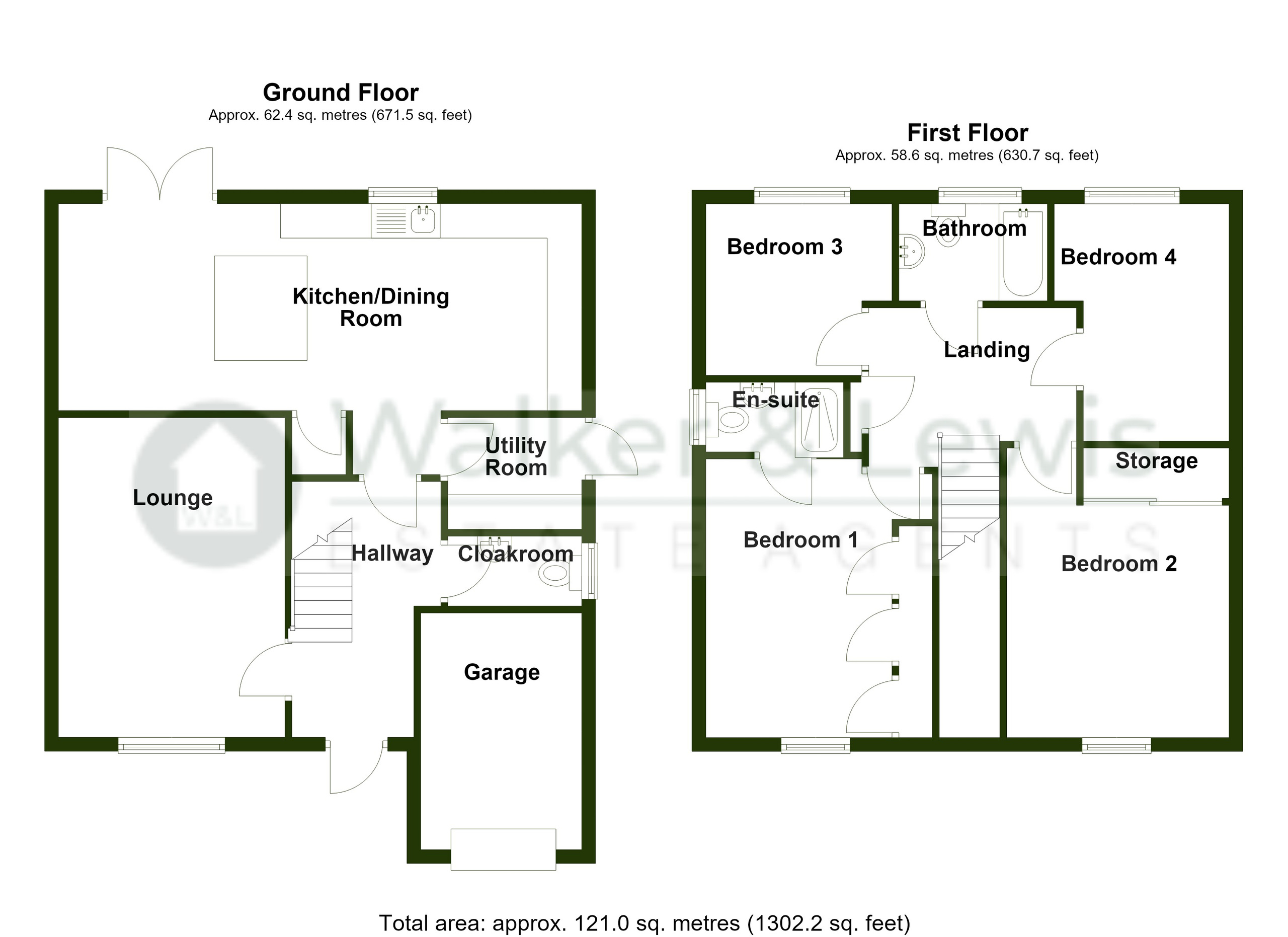 8 Bradley Gardens, Merthyr Tydfil floorplan