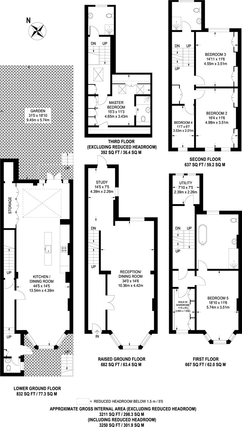 5 Bedrooms Terraced house to rent in Powis Gardens, Notting Hill W11