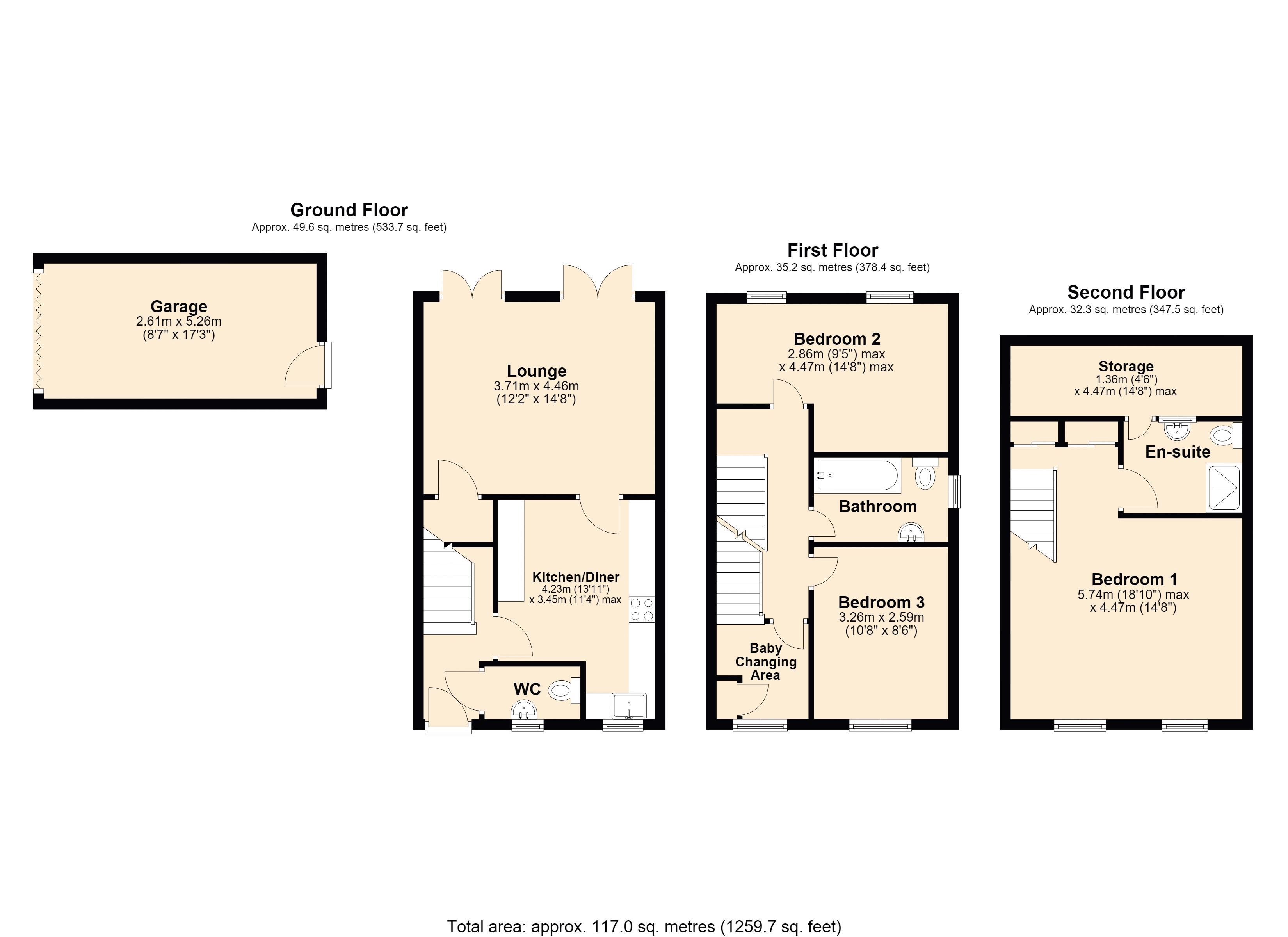 23, Pickering Drive, Blaydon-On-Tyne floorplan