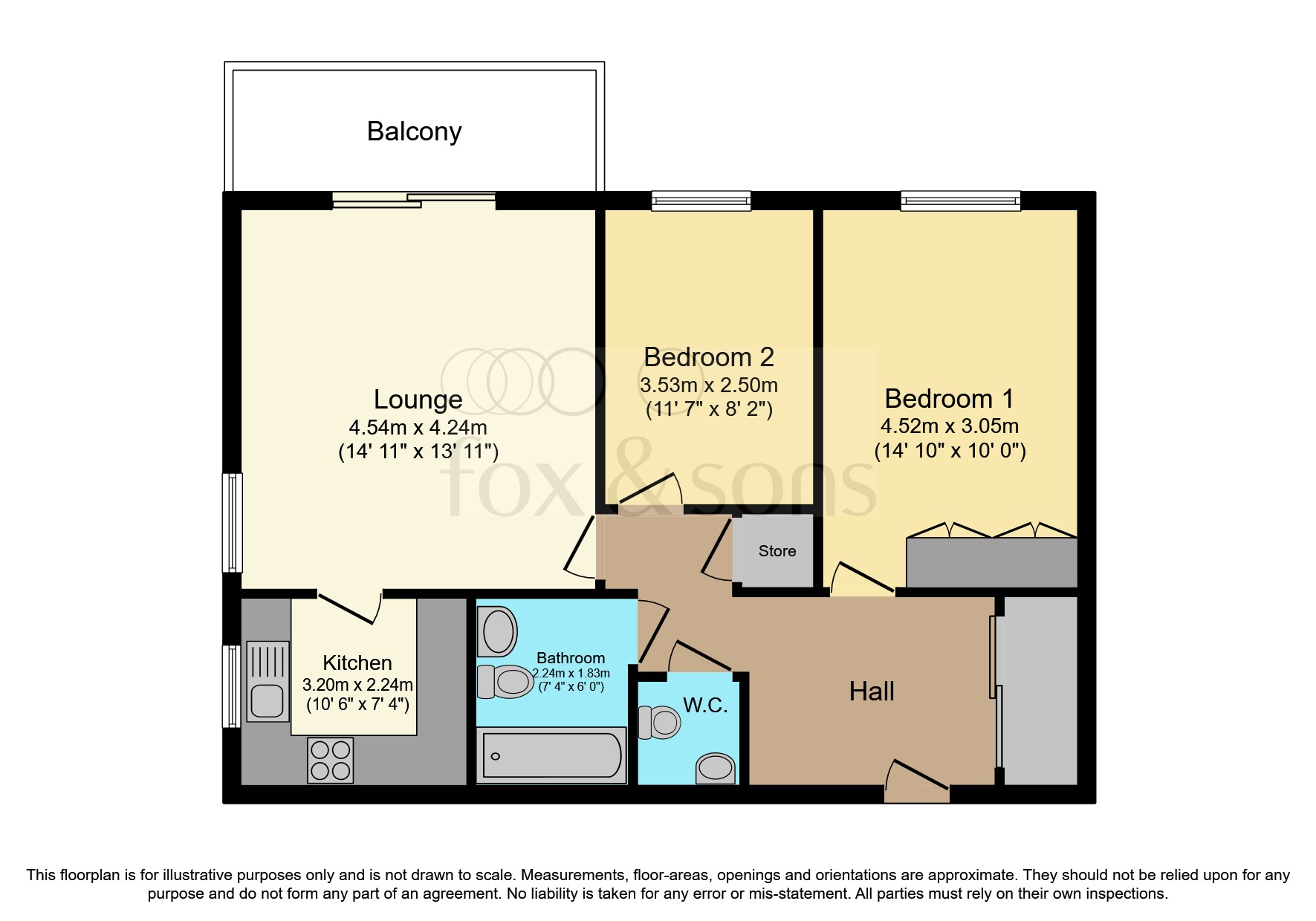 Flat 73, Meyrick Court, 17, St. Anthonys Road, Bournemouth floorplan