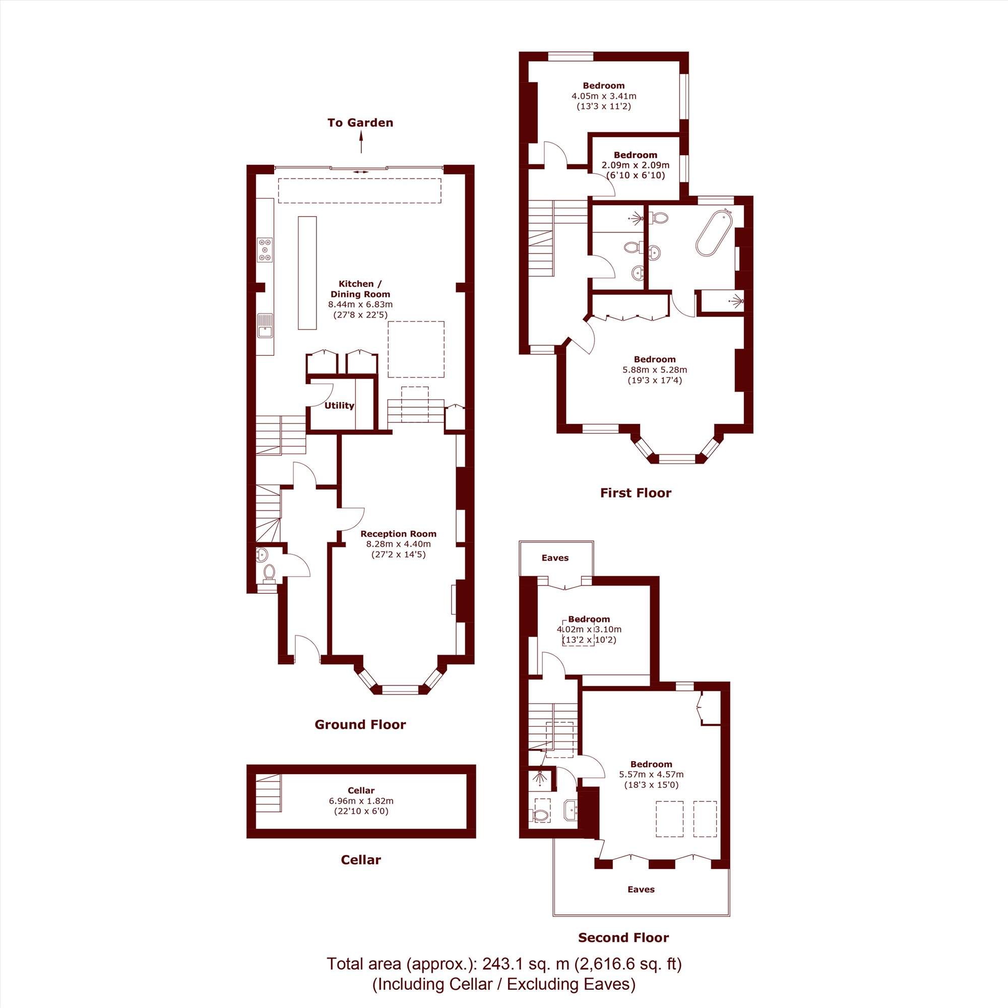 9, Belleville Road, London floorplan