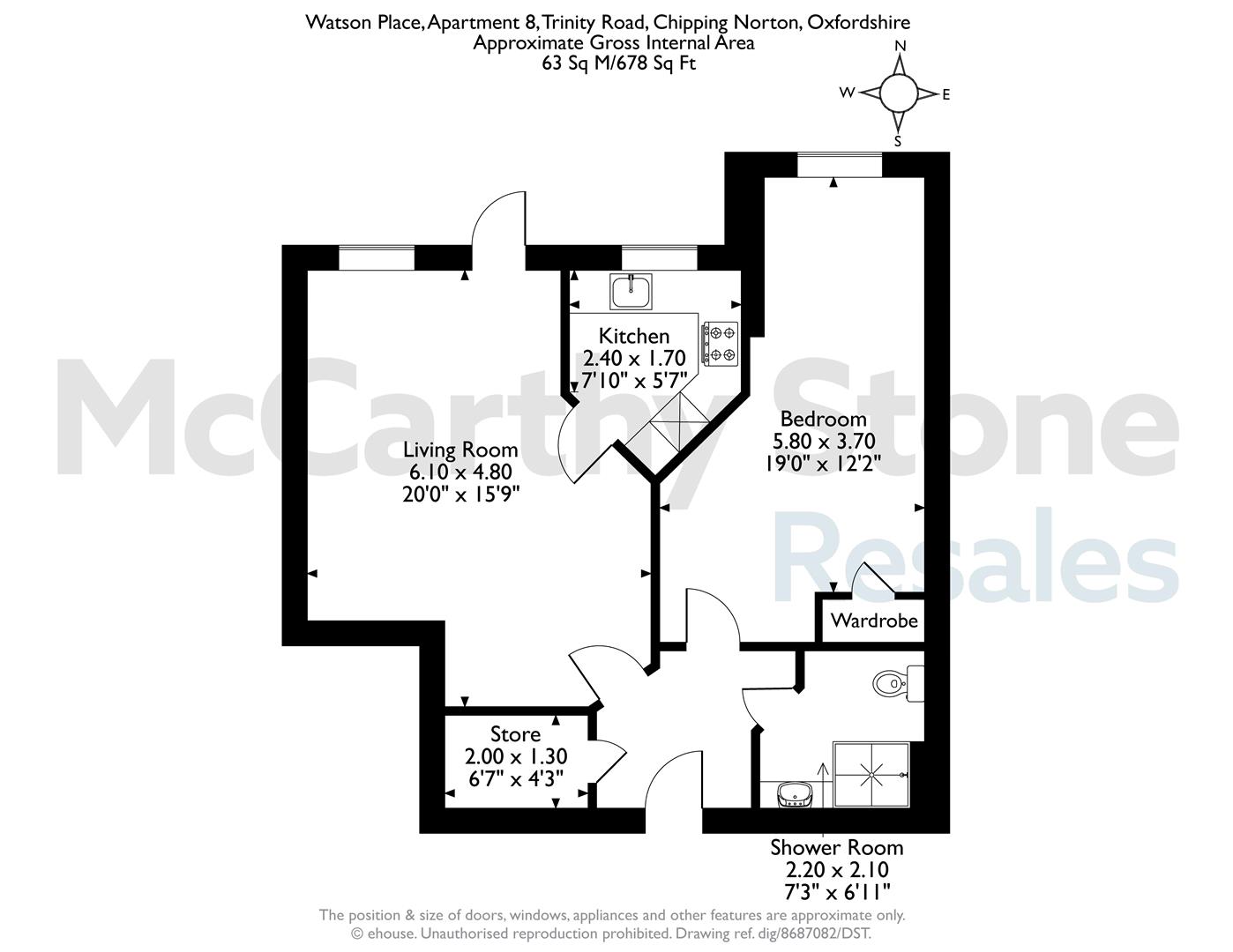 8 Watson Place, Trinity Road, Chipping Norton floorplan