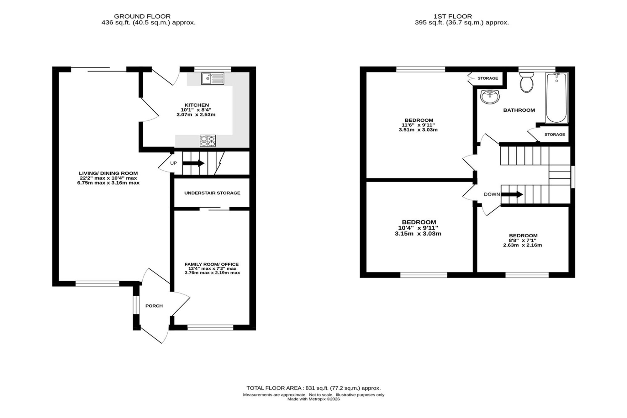 42 Selkirk Drive, Crewe floorplan