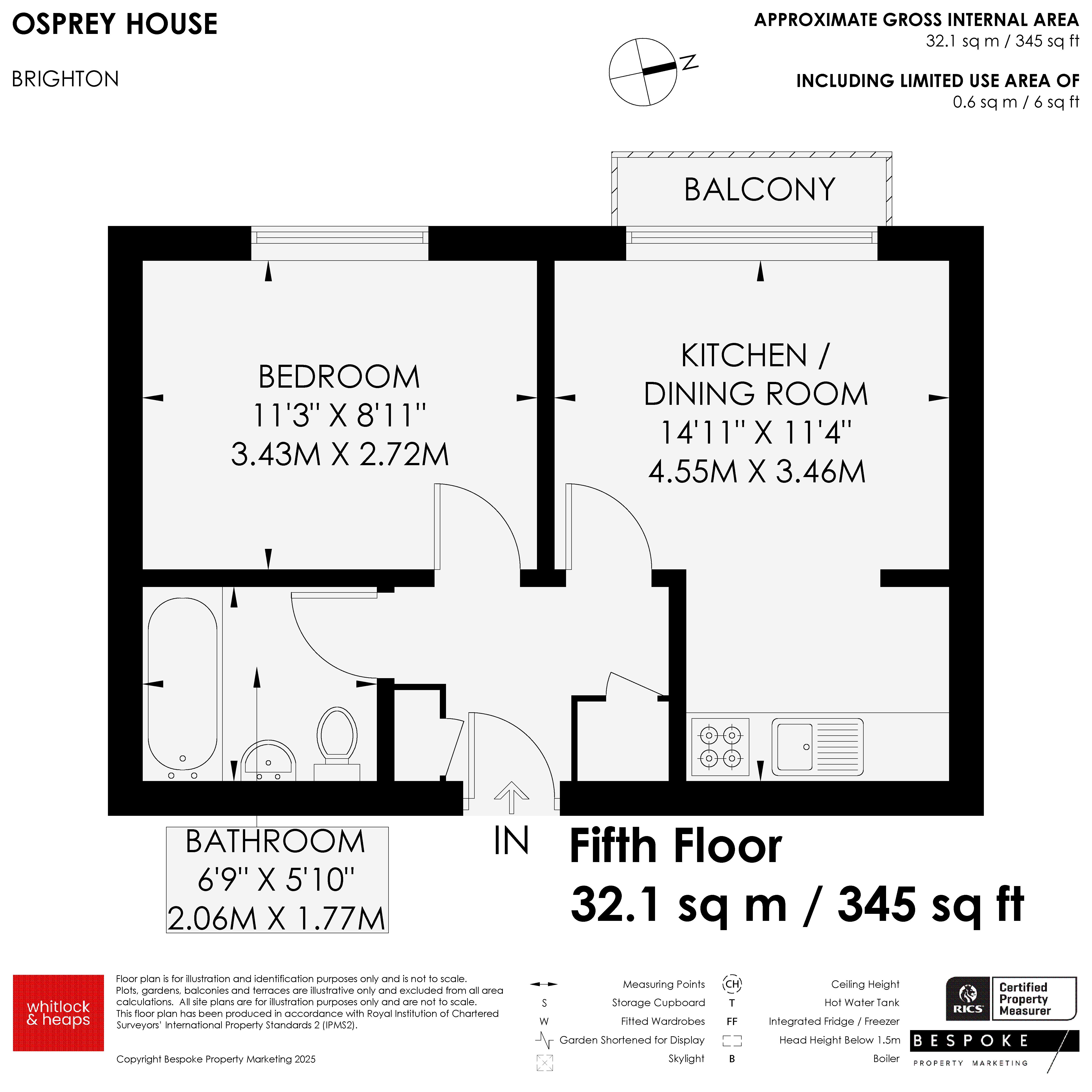 24 Osprey House, Sillwood Place, Brighton floorplan