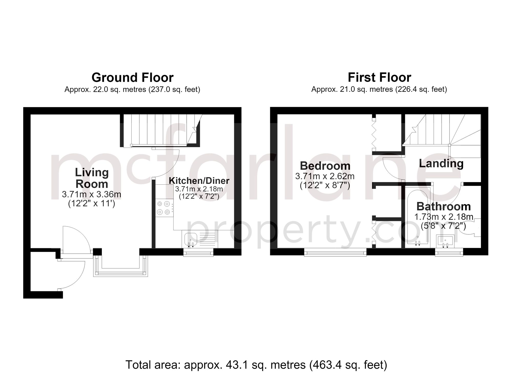 90 Barnum Court, Swindon floorplan