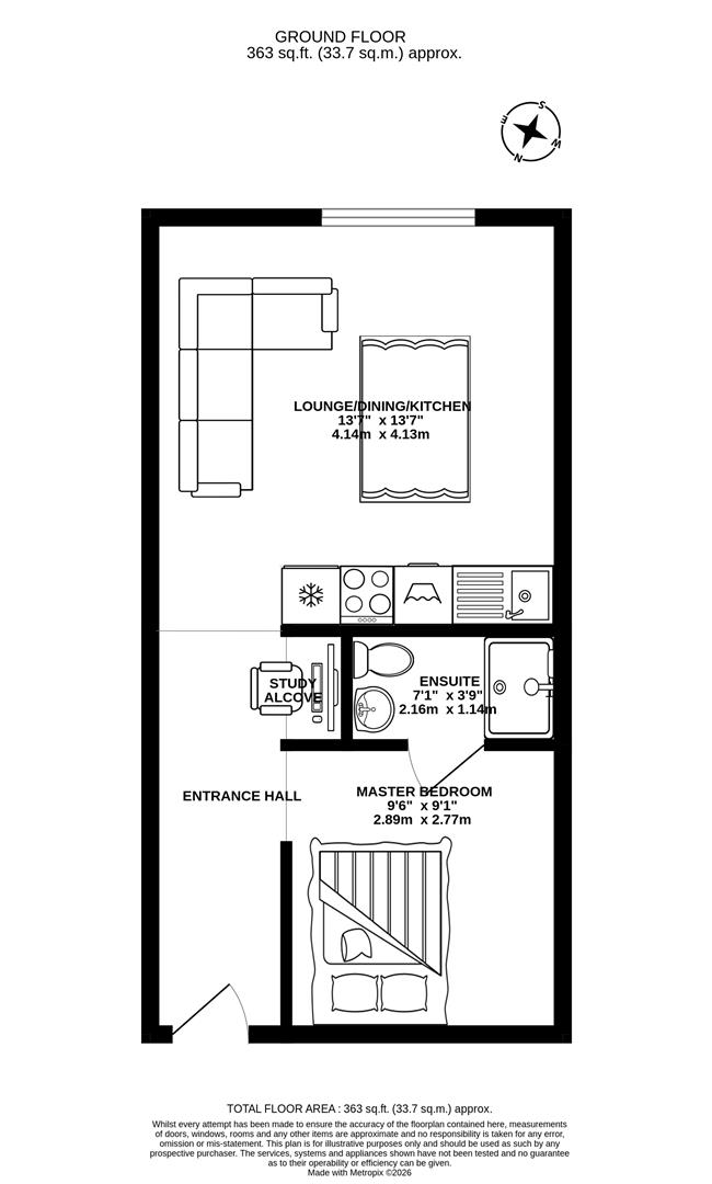 Flat 7, 29, St. Thomas's Road, Chorley floorplan