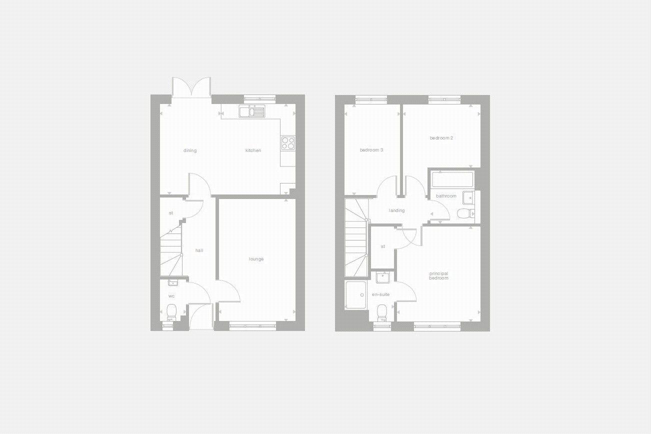 Plot 102 The Whitton,, Waverley Gardens, Farnham floorplan