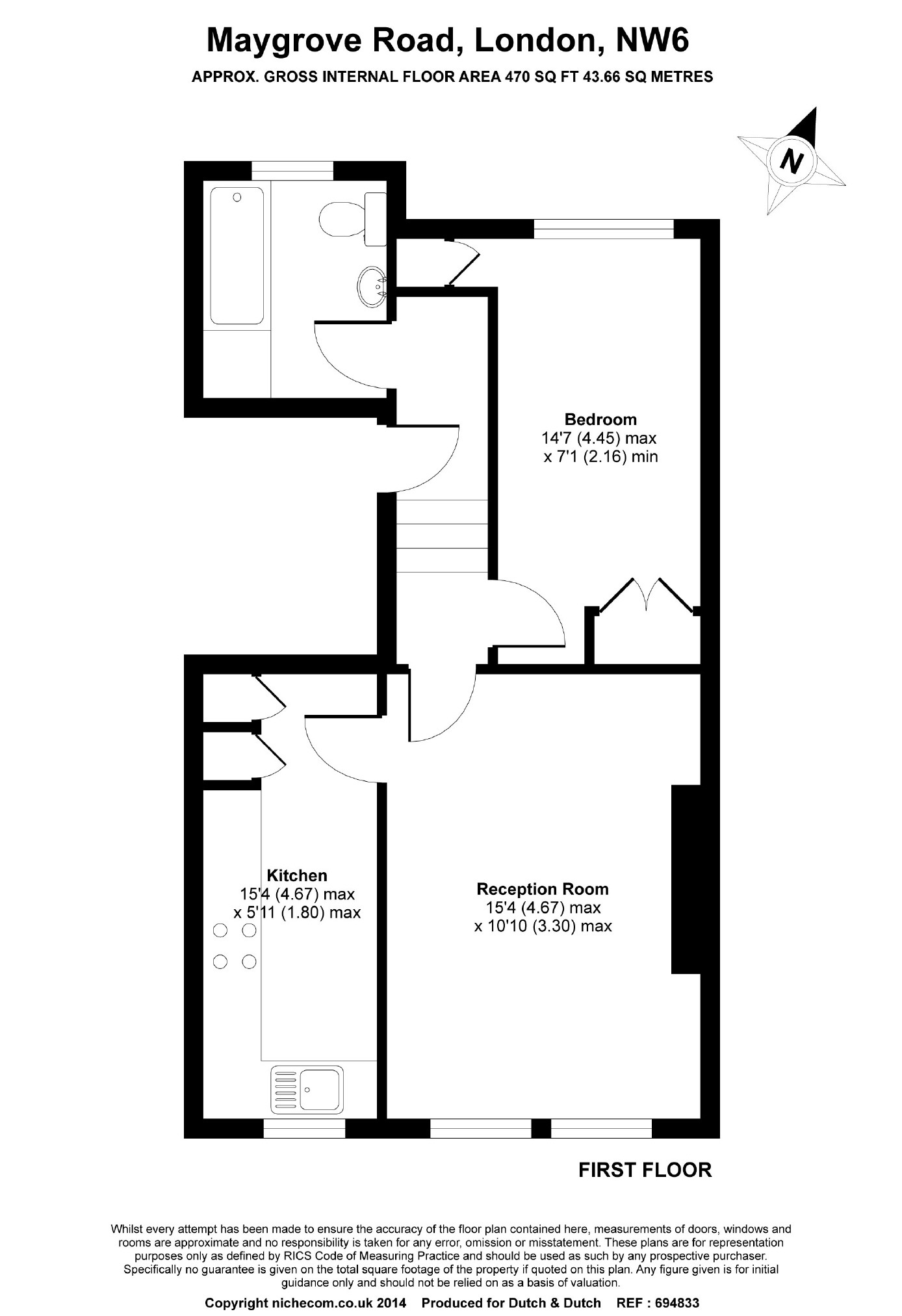 1 Bedrooms Flat to rent in Maygrove Road, West Hampstead, London NW6