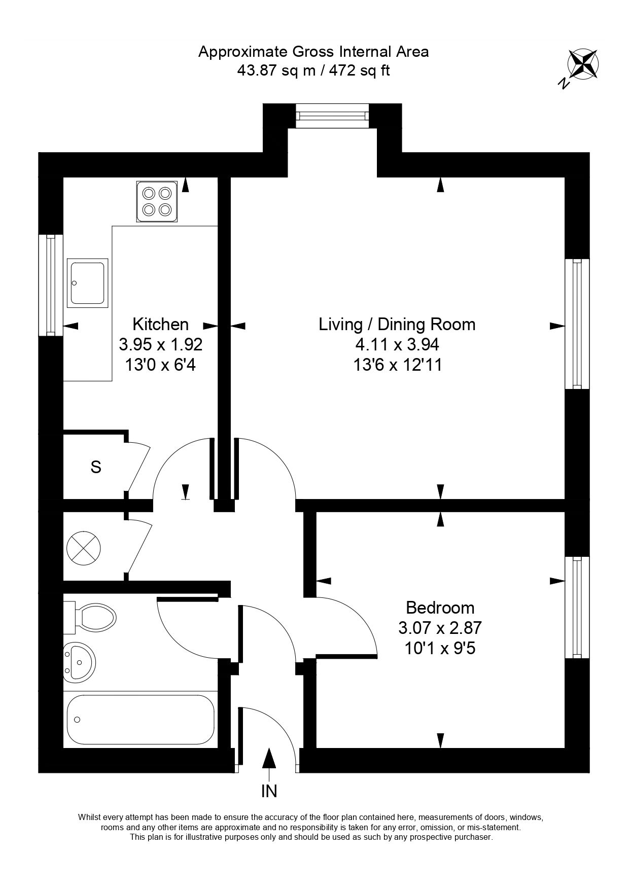 Thetford House,Flat 8, Rembrandt Way, Reading floorplan