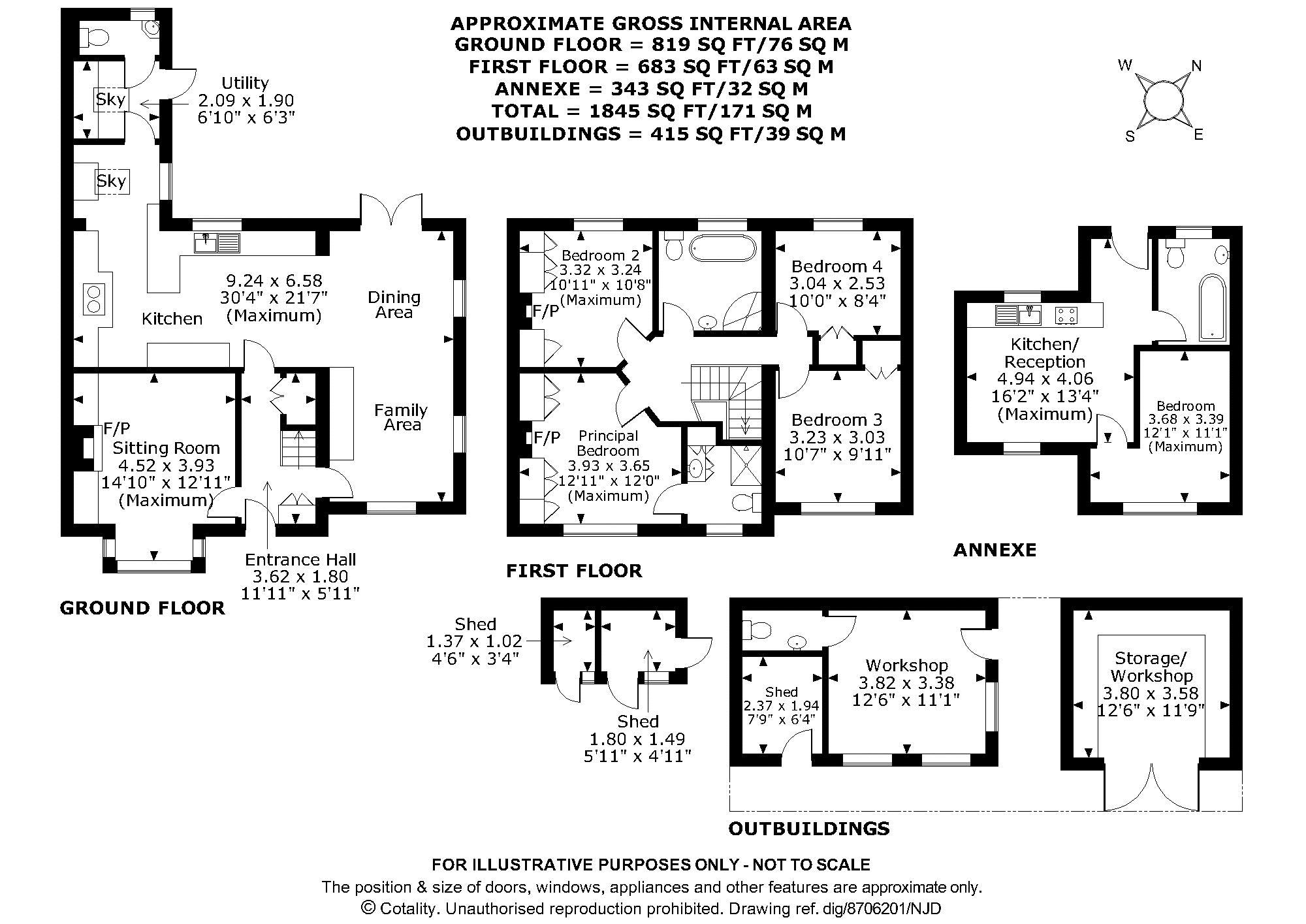 The Willows, Dorking Road, Abinger Hammer floorplan