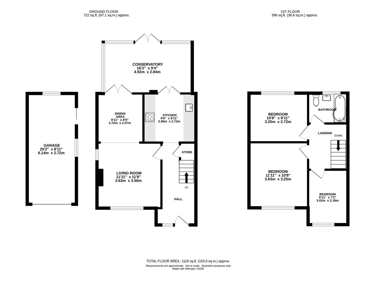 11, Bardeswell Close, Brentwood floorplan