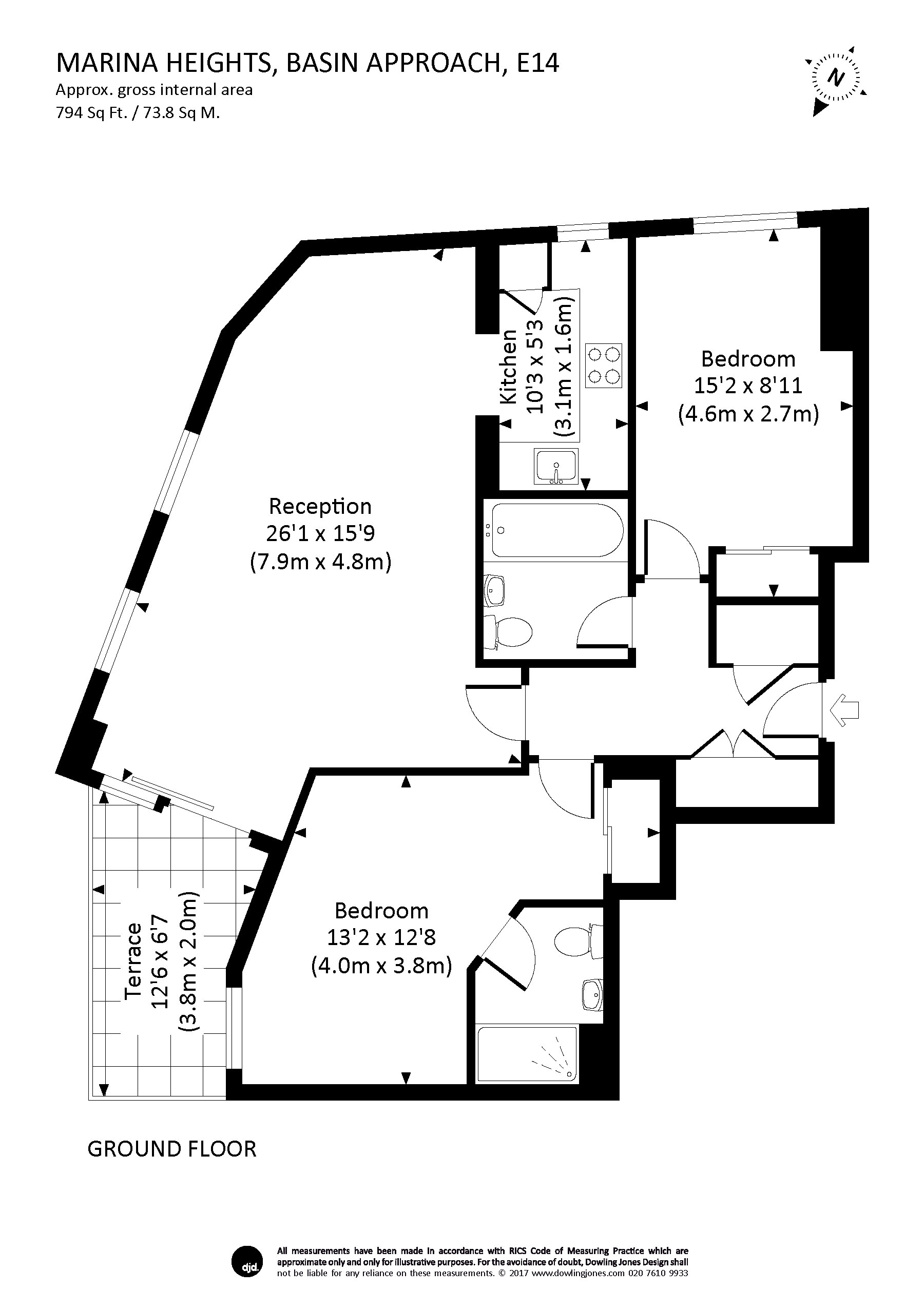 5, Marina Heights, London floorplan