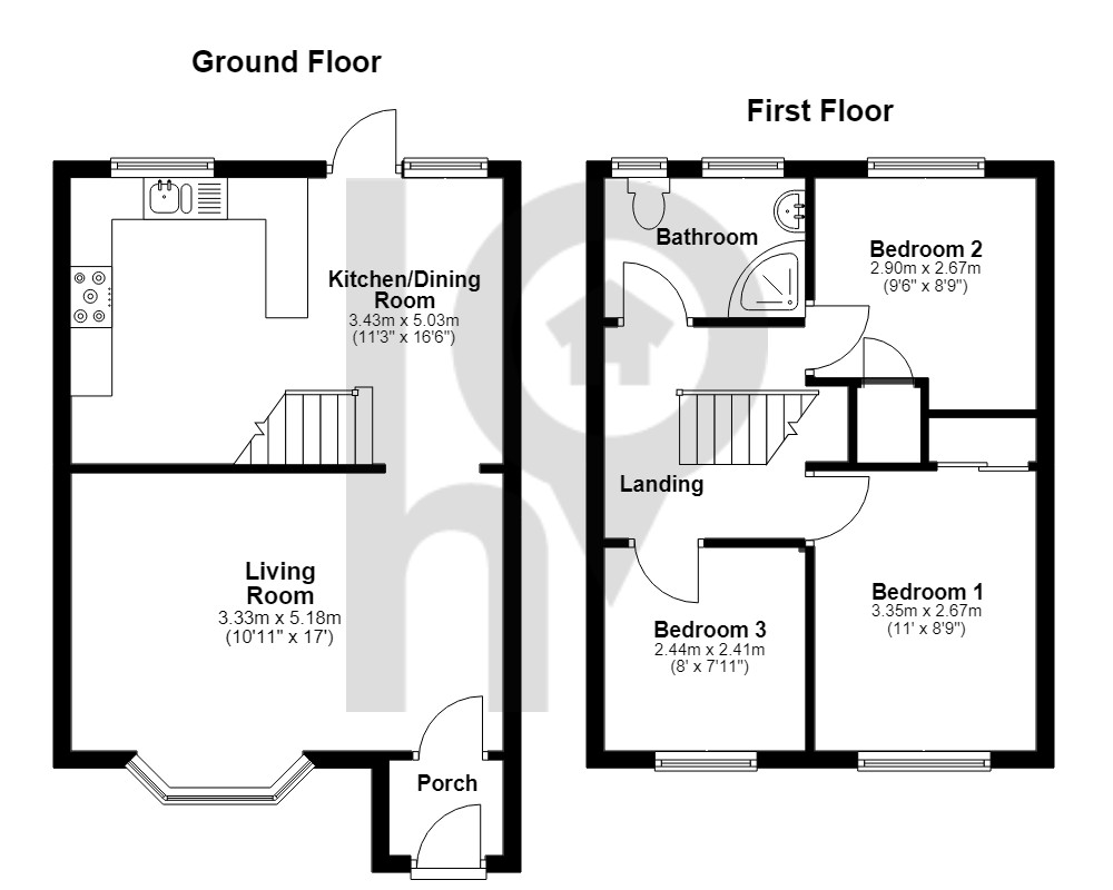 2, Porter Close, Sheerness floorplan