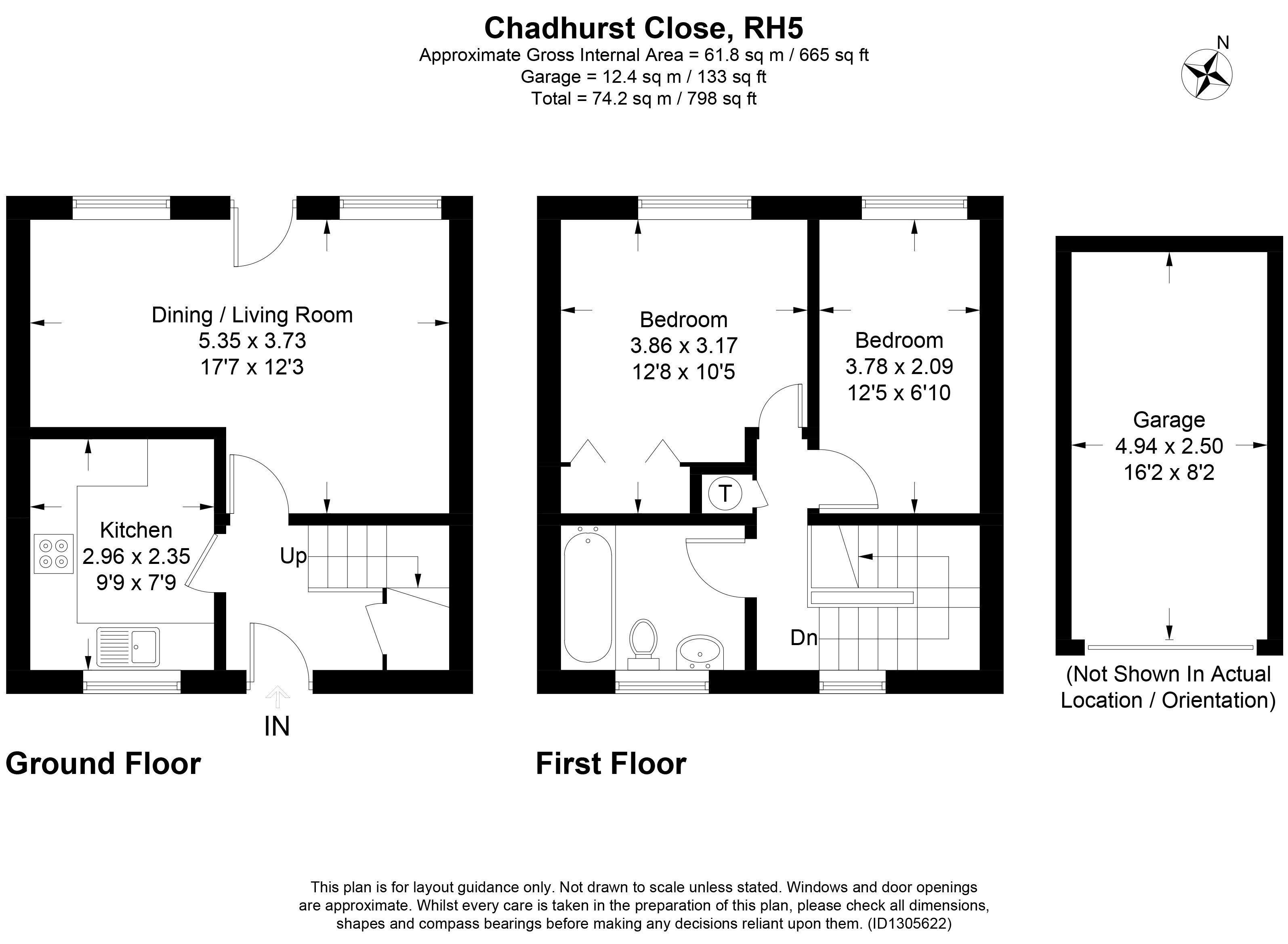 21, Chadhurst Close, Dorking floorplan