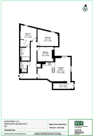 Merchant Square East, London floorplan