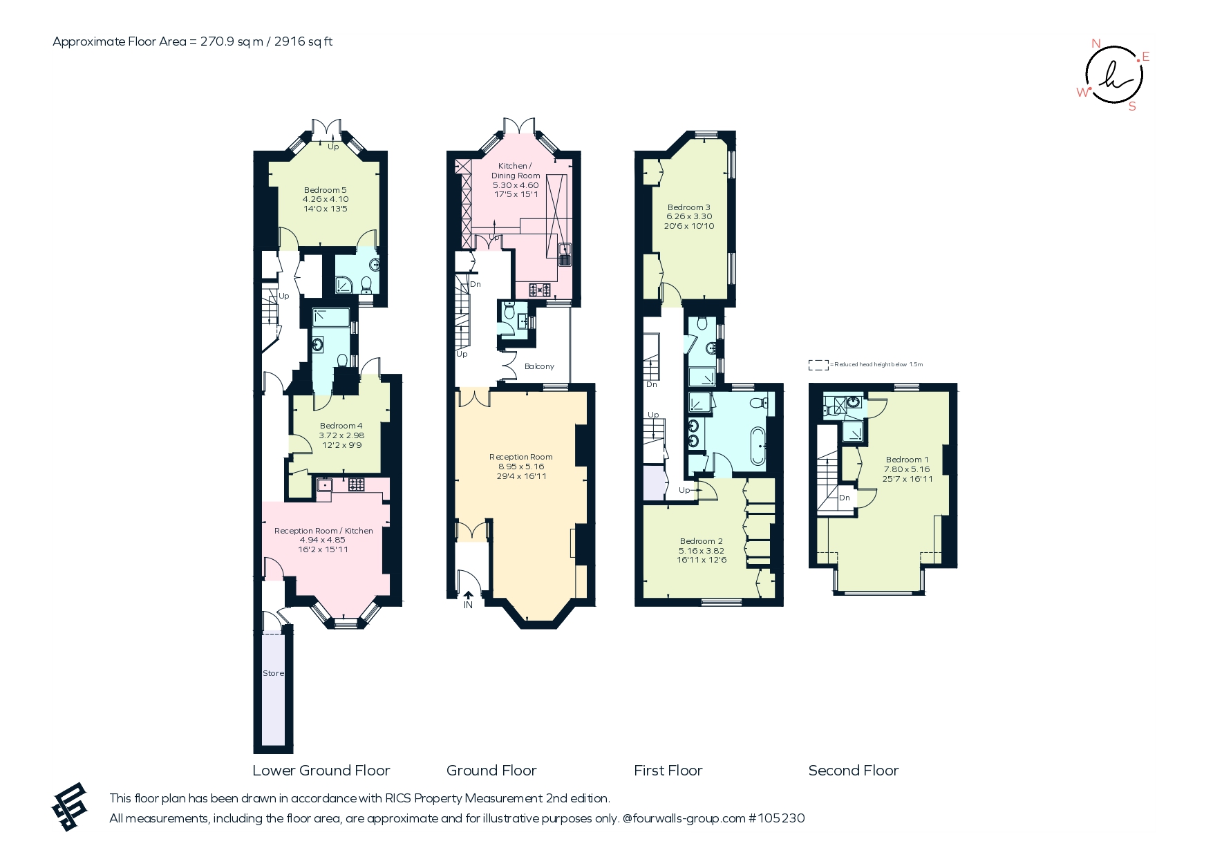 15, Clifton Terrace, Brighton floorplan