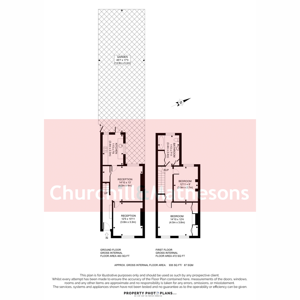 129, Wells House Road, London floorplan