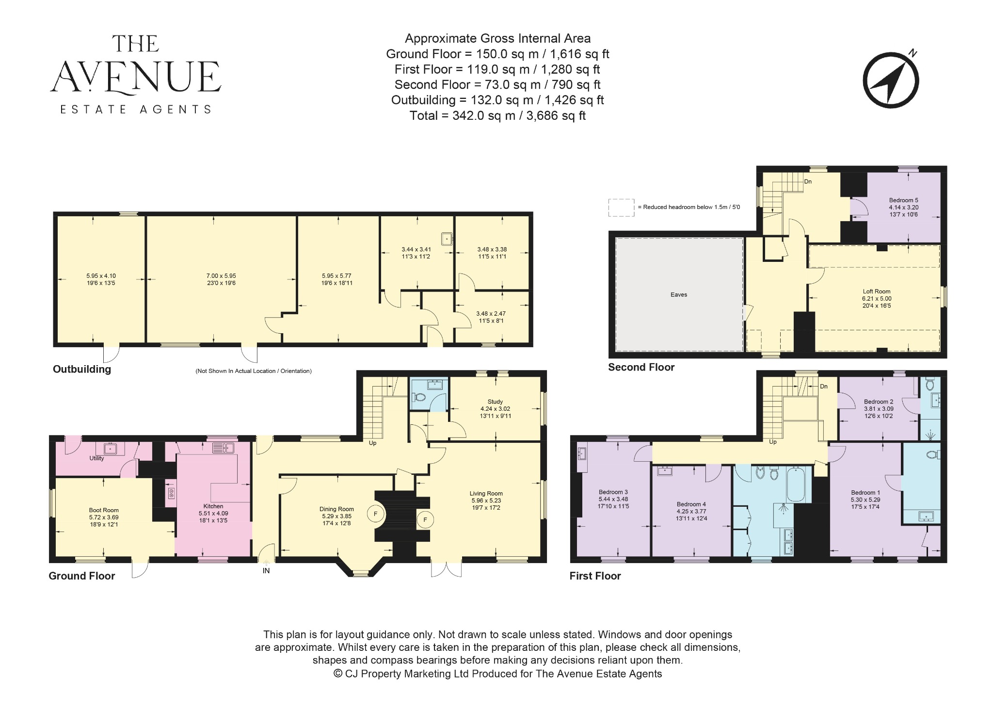 Lower Berrick Farm, Berrick Salome, Oxfordshire floorplan