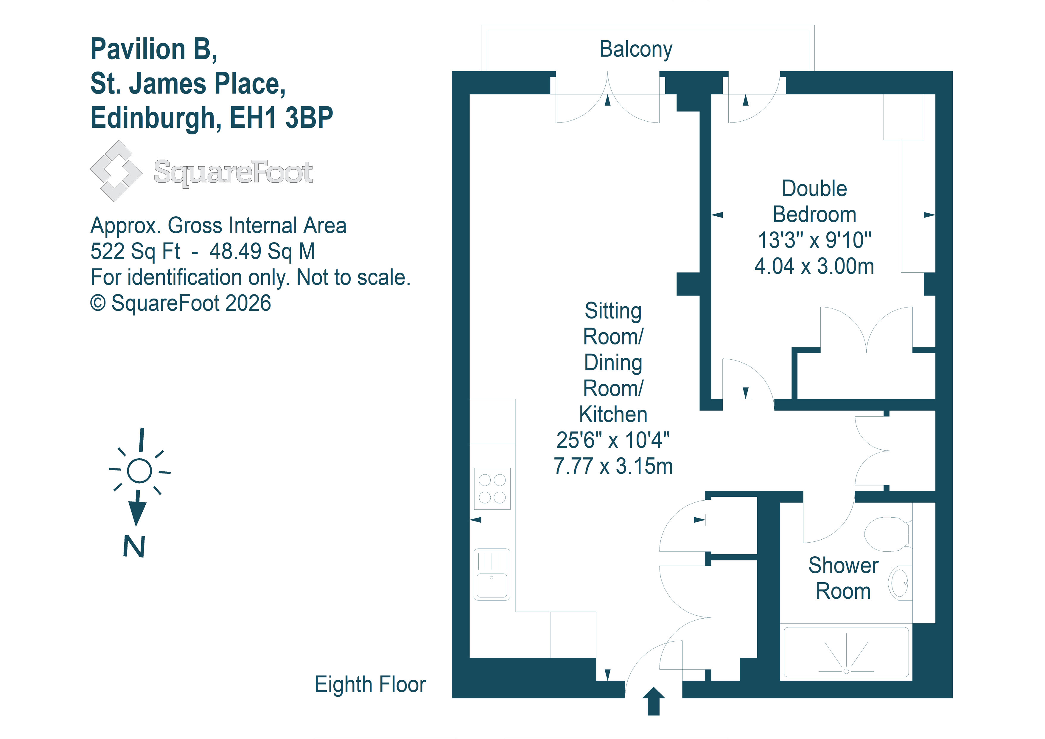 Apartment 28, Pavilion B, St James Place, Edinburgh floorplan