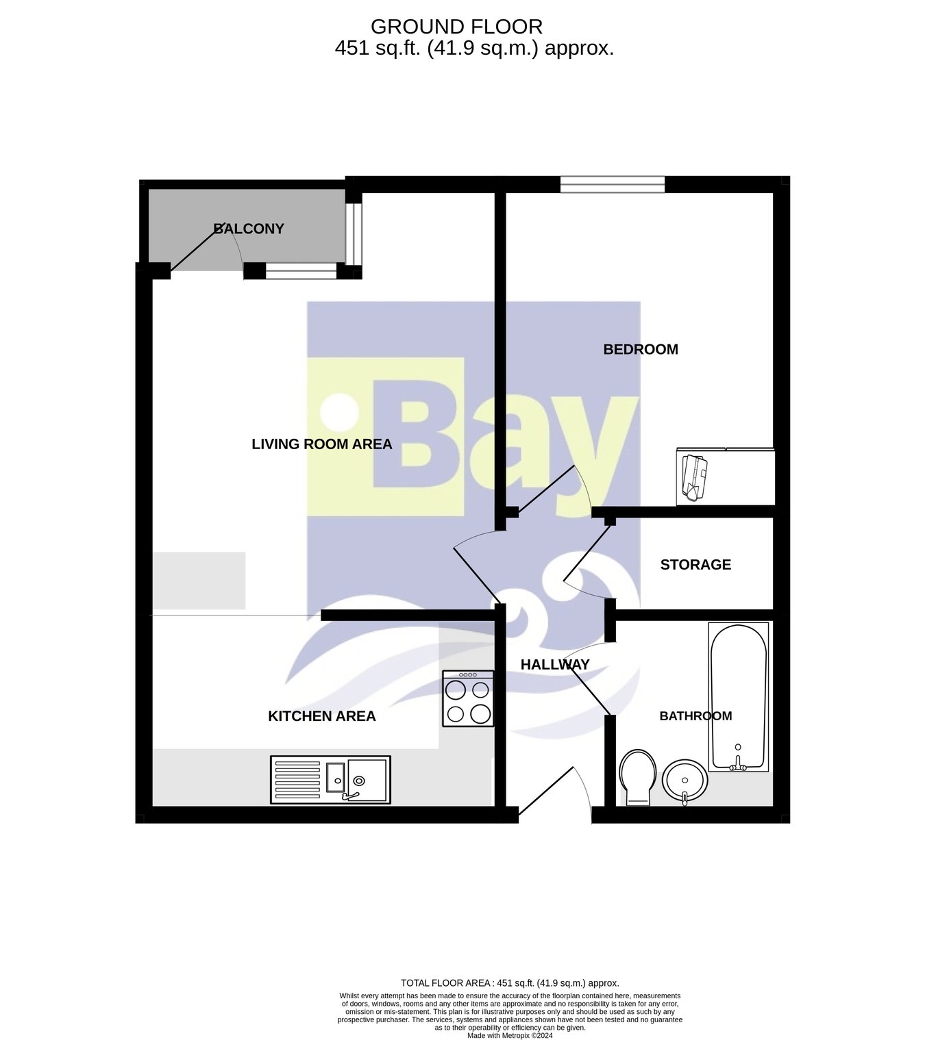 Flat 88, Altamar, Swansea floorplan