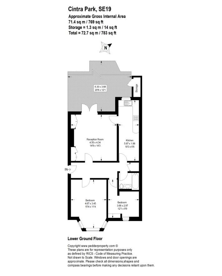6a, Cintra Park, London floorplan