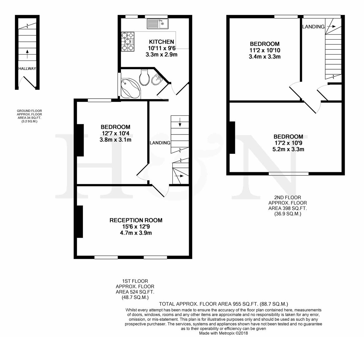 3 Bedrooms Maisonette for sale in Portland Road, Hove BN3