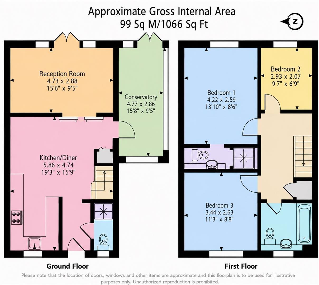 39, Stanley Close, London floorplan
