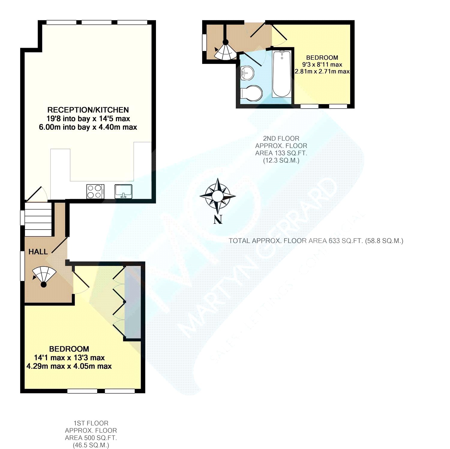 2 Bedrooms Flat to rent in Princes Avenue, Muswell Hill, London N10
