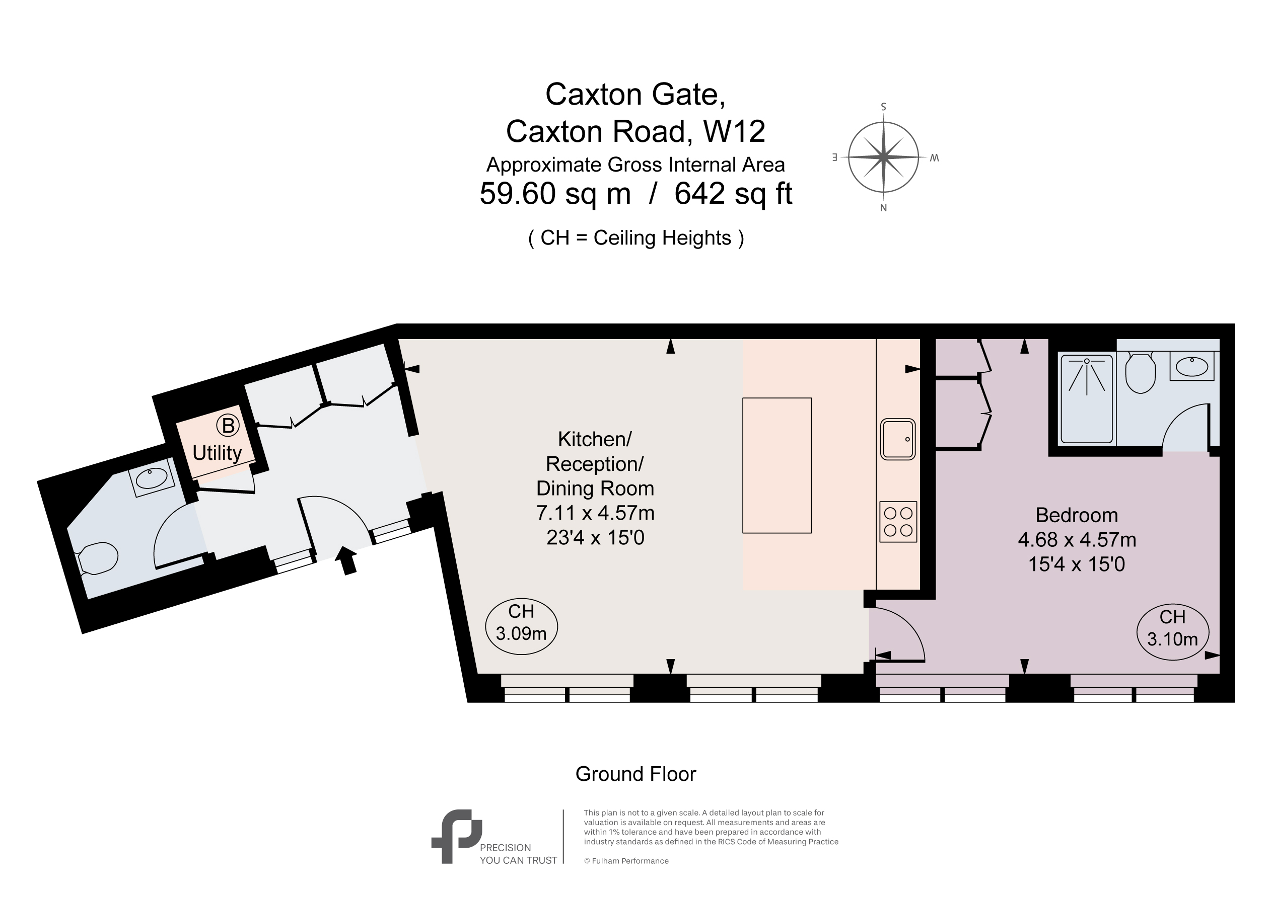 Flat 3, Caxton Gate, London floorplan