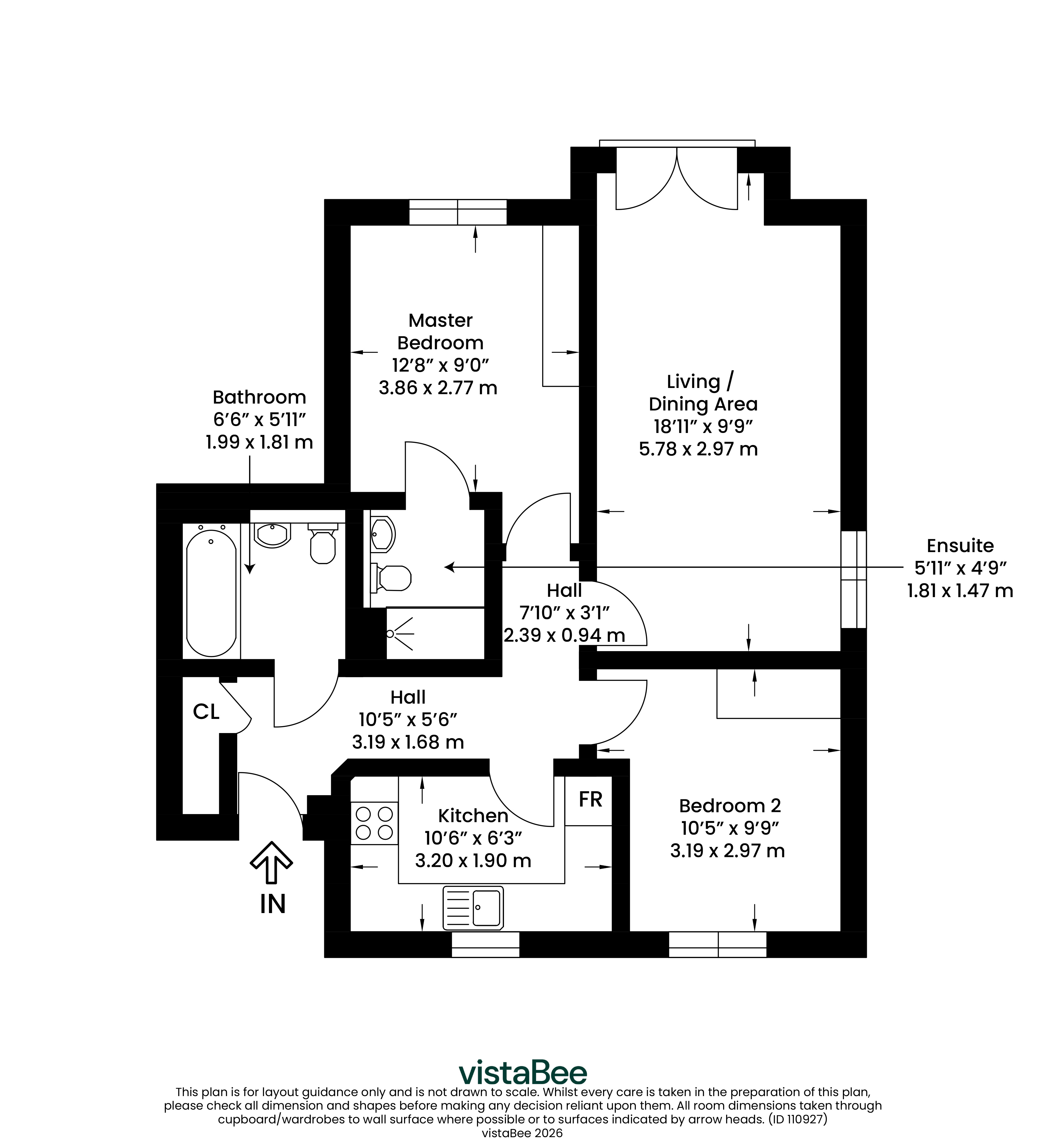 Flat 3/1, 15, Water Tower Court, Glasgow floorplan