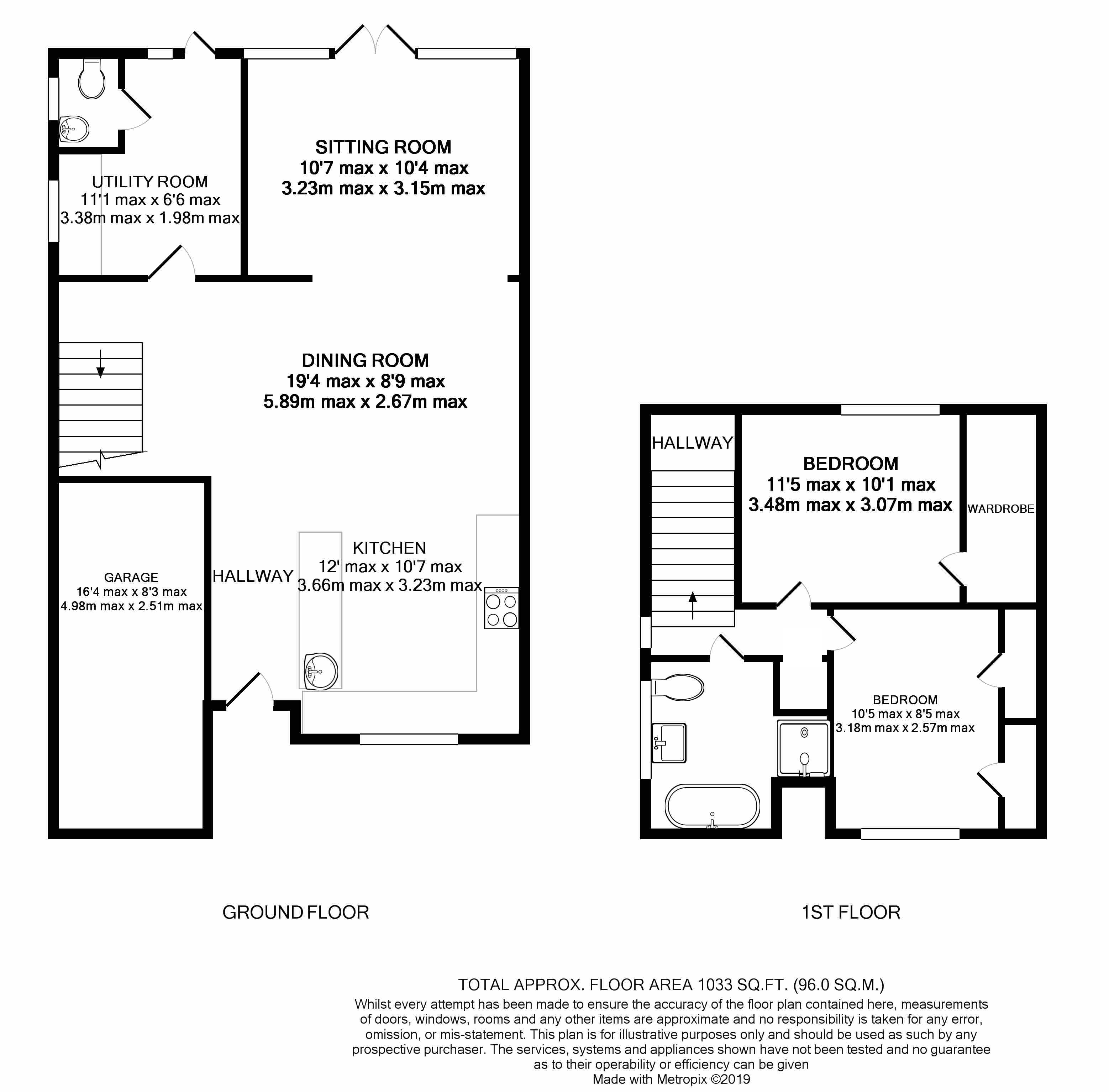 2 Bedrooms Semi-detached house for sale in Hazelbank Road, Chertsey, Surrey KT16