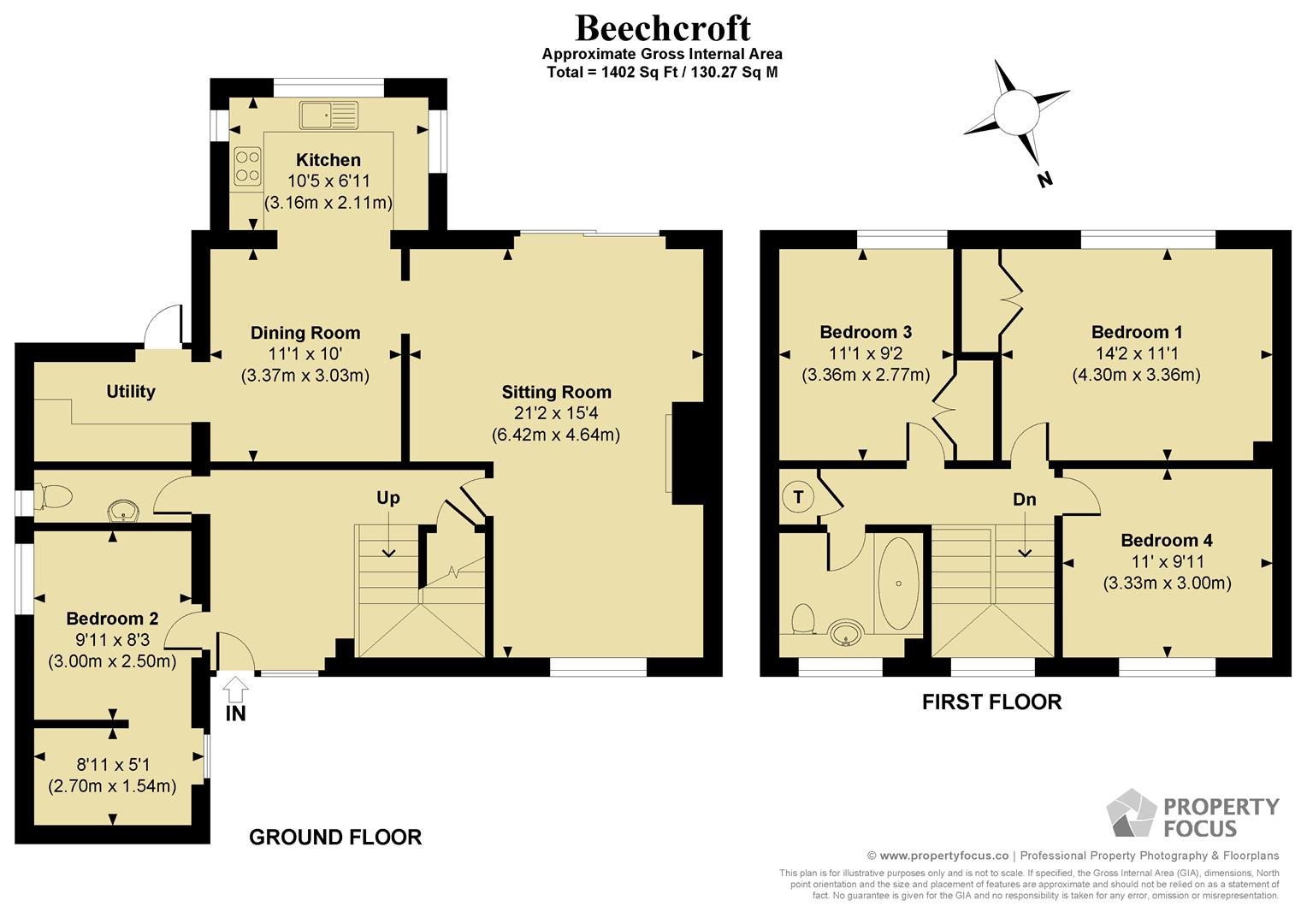 Beechcroft, 1 Dauntsey Bridge, Andover floorplan