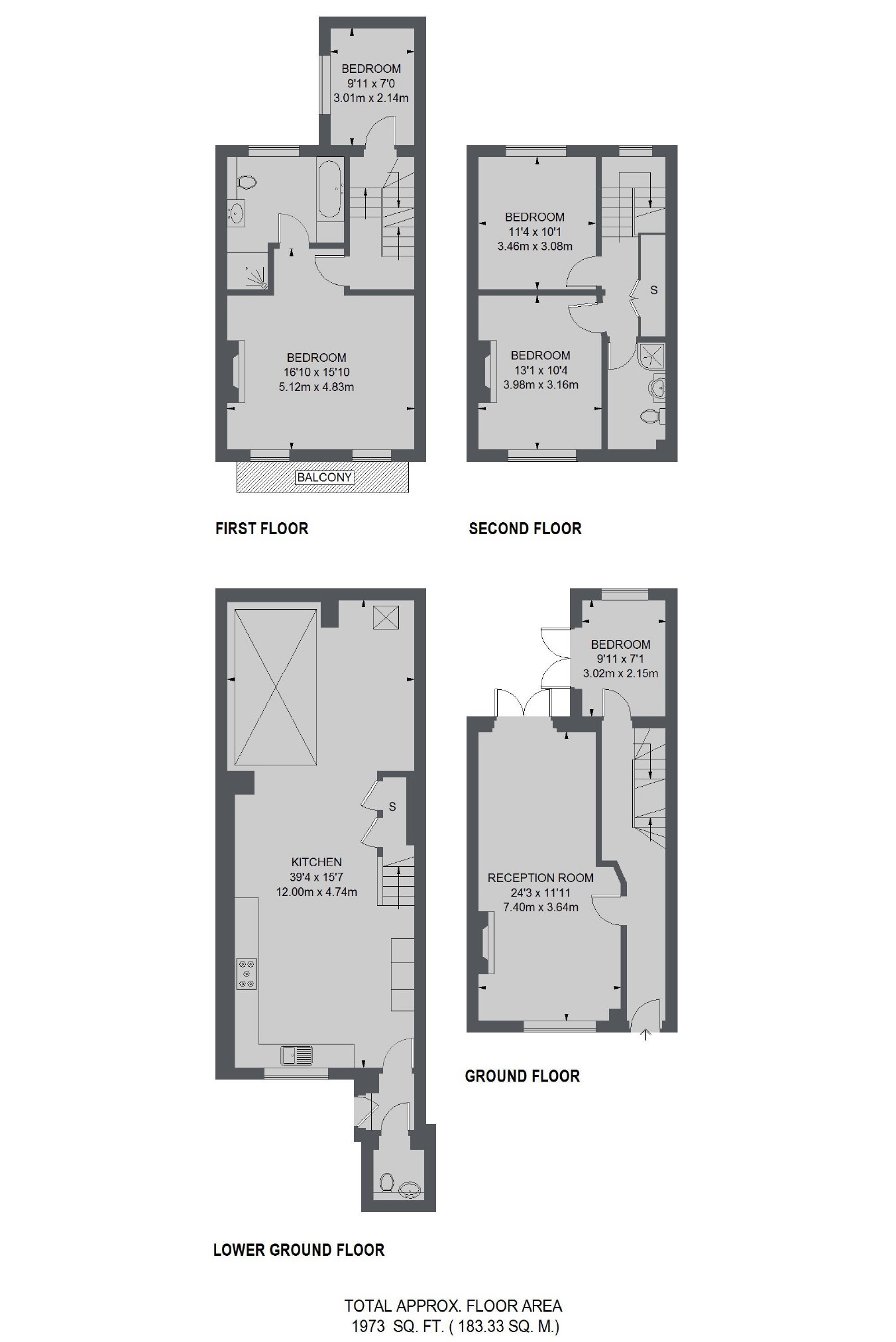 Harewood Avenue, London floorplan
