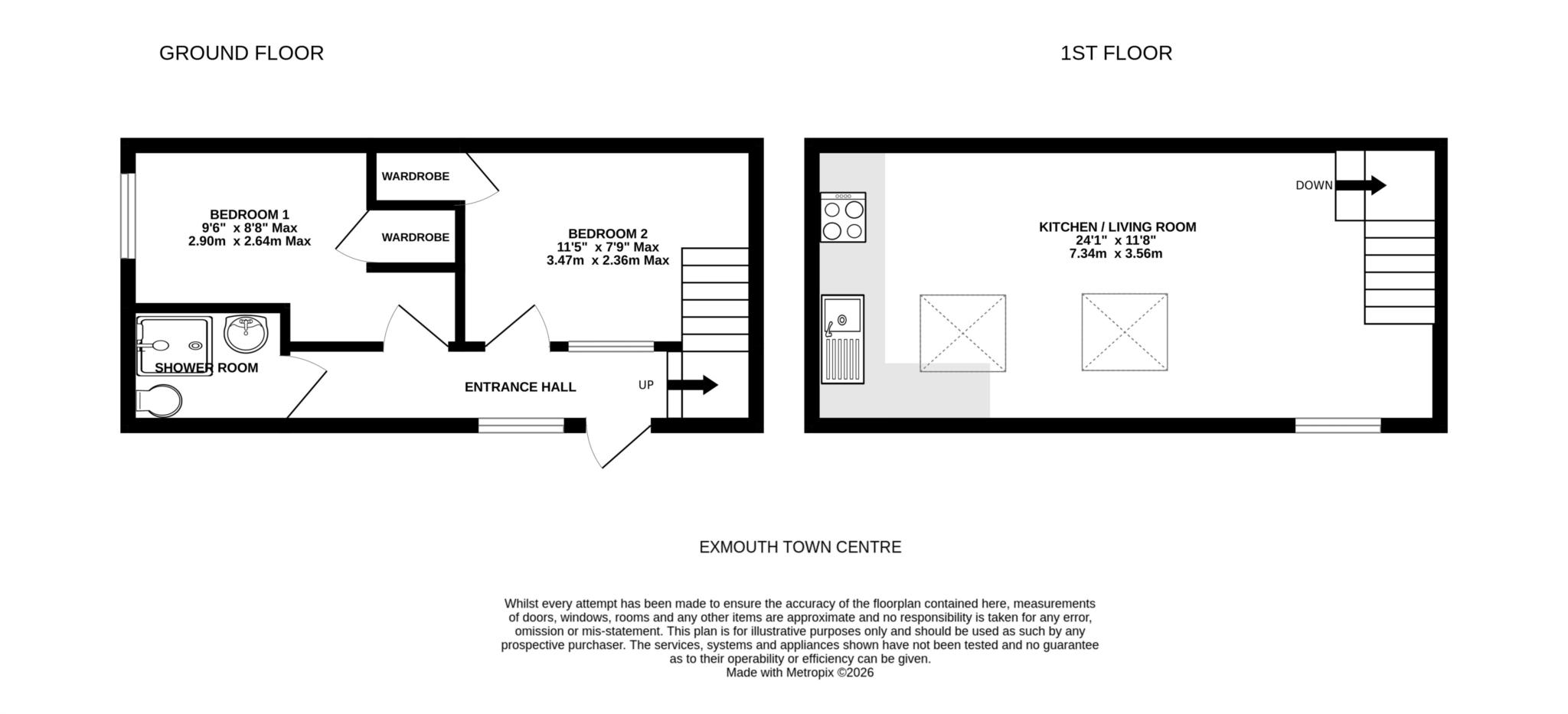 Coachmans Cottage, Rolle Street, Exmouth floorplan