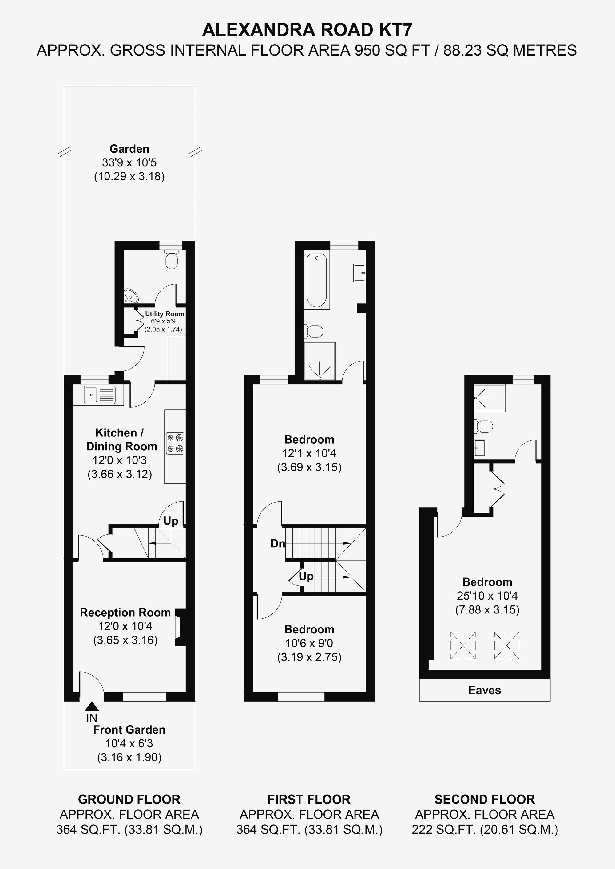 33 Alexandra Road, Thames Ditton floorplan