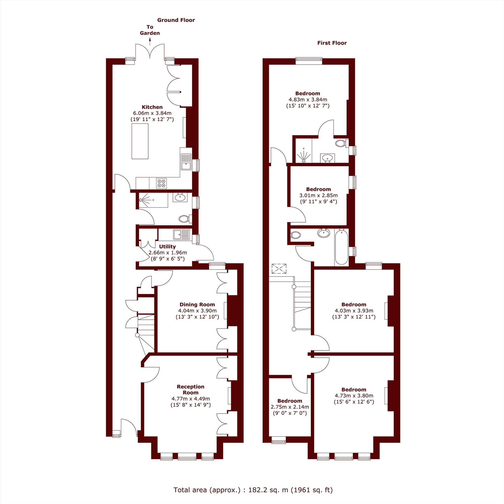 12, Lushington Road, London floorplan