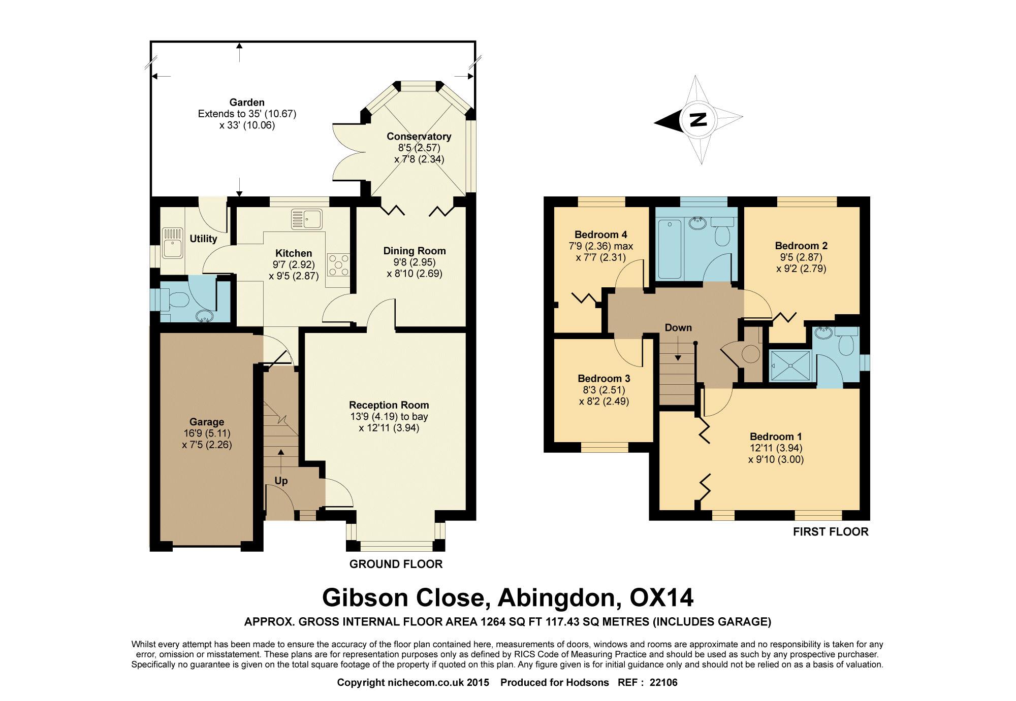4 Bedrooms Detached house for sale in Gibson Close, Abingdon OX14
